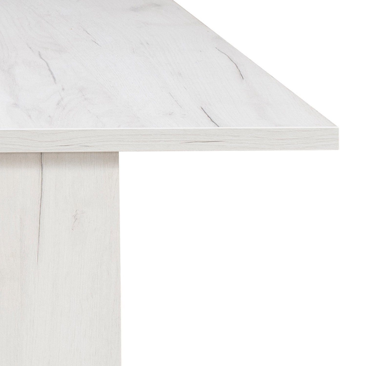 ausziehbar Holztisch Esszimmertisch Küchentisch weiß Farben 90x160 Set) | mehrere Esstisch weiß Homestyle4u | (kein weiß