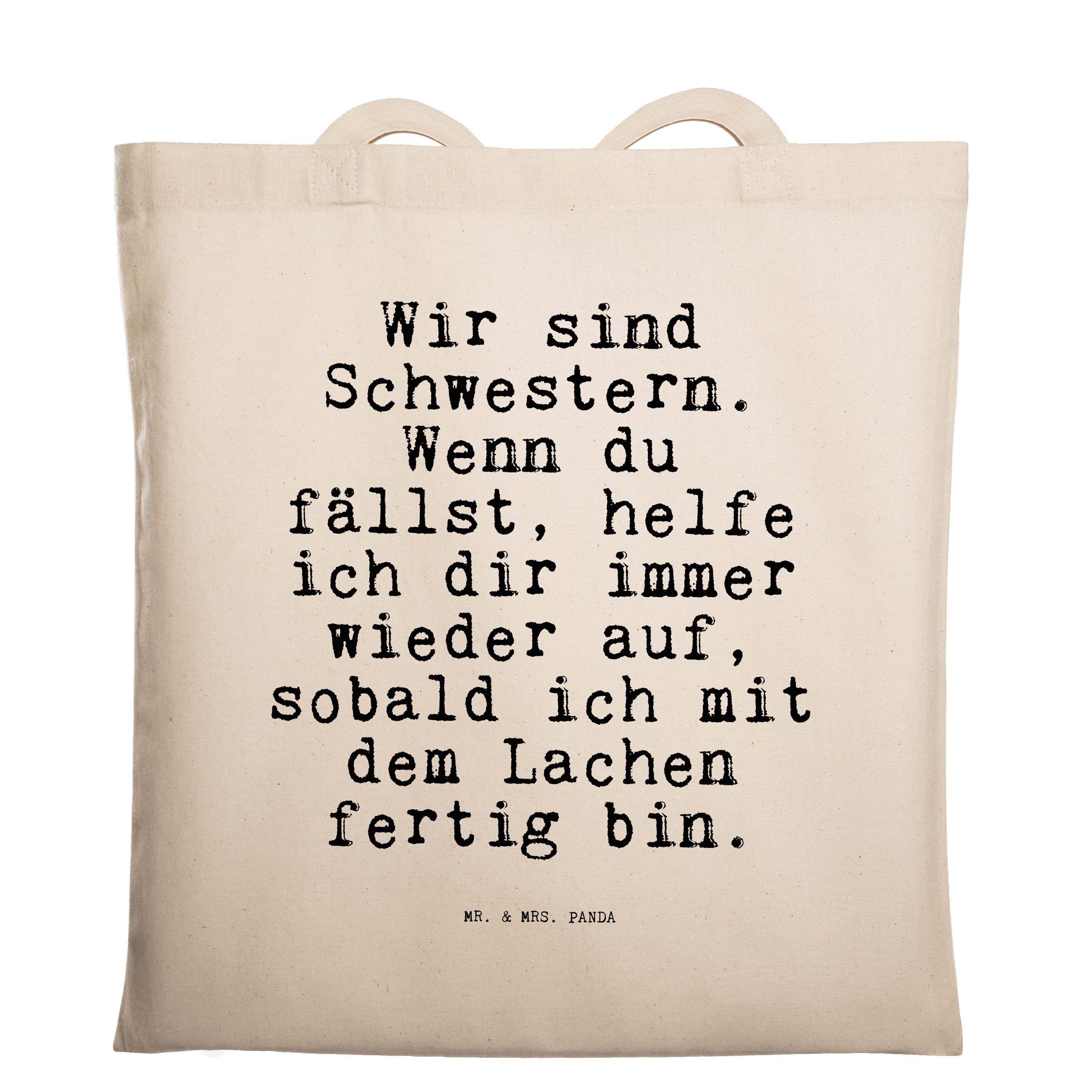 Mr. & Mrs. Panda Tragetasche »Wir sind Schwestern. Wenn