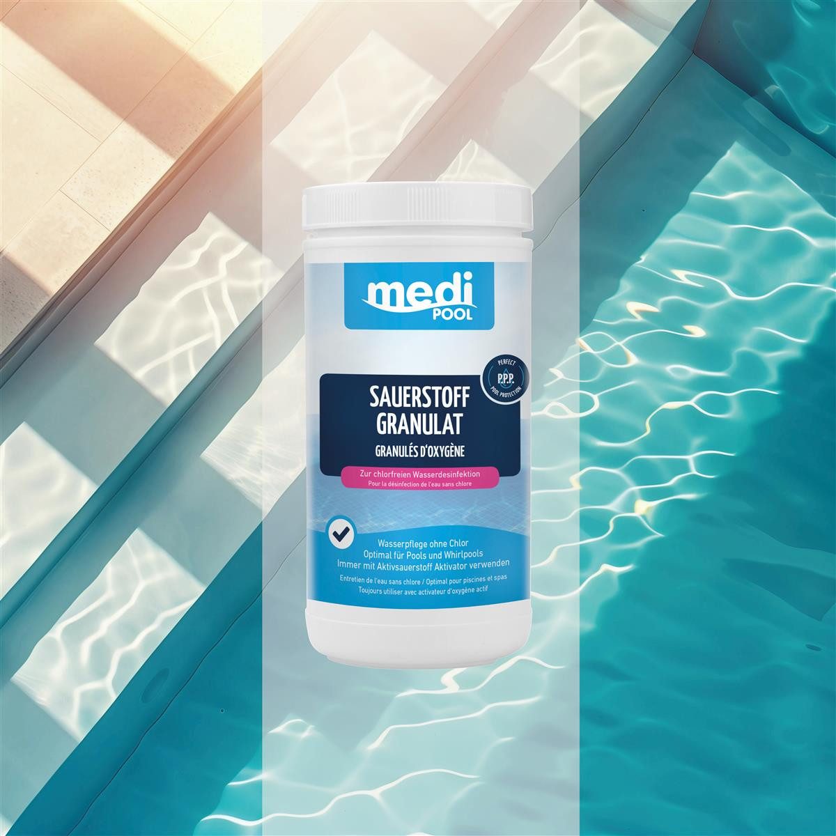 mediPOOL Poolpflege mediPOOL Sauerstoff Granulat 1 kg, (Spar-Set)
