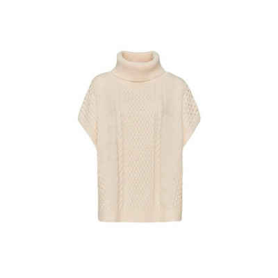 OPUS Strickponcho creme regular fit