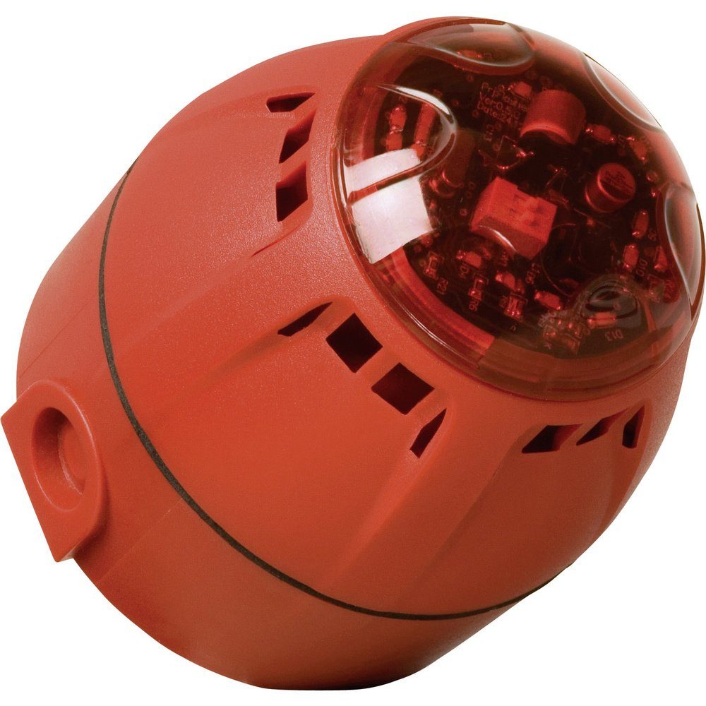 ComPro Sensor ComPro Kombi-Signalgeber LED Chiasso Razor Rot Blitzlicht, Dauerton 12, (Chiasso Razor)