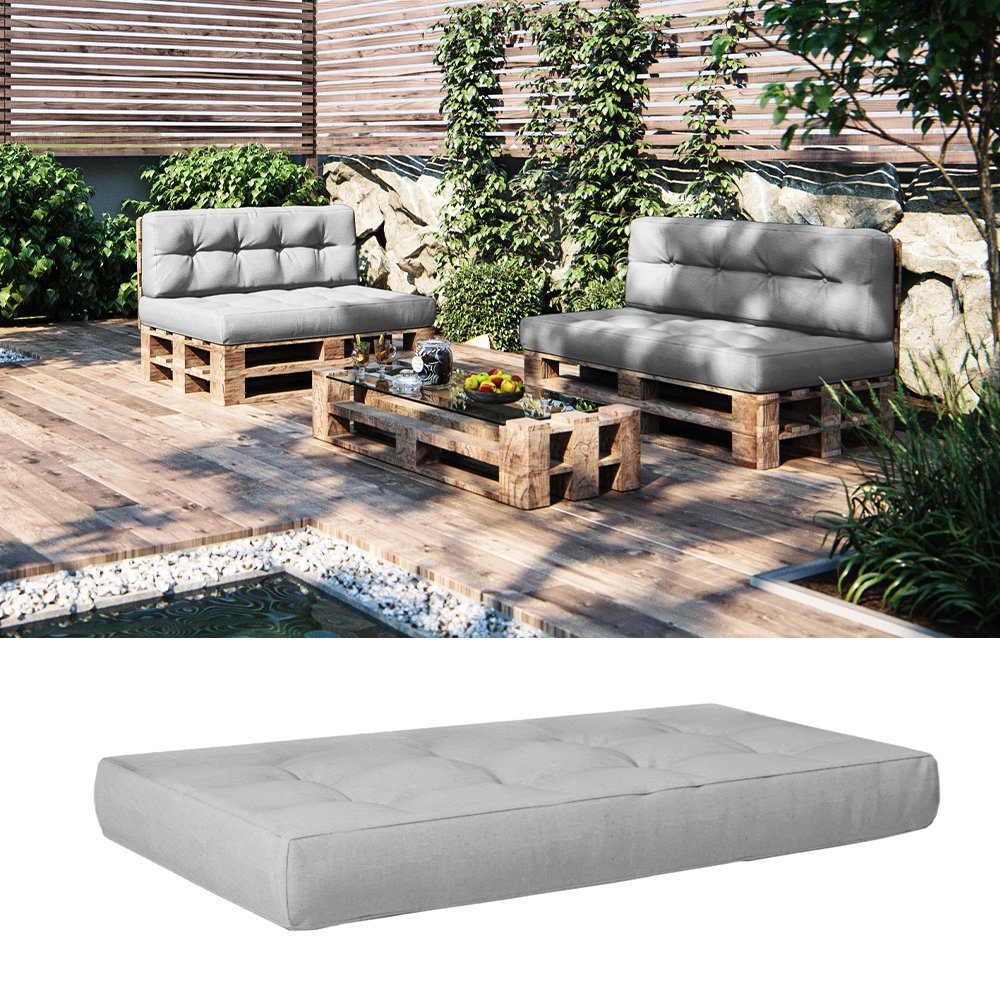 Vicco Palettenkissen, Grau, 120 x 80 günstig online kaufen