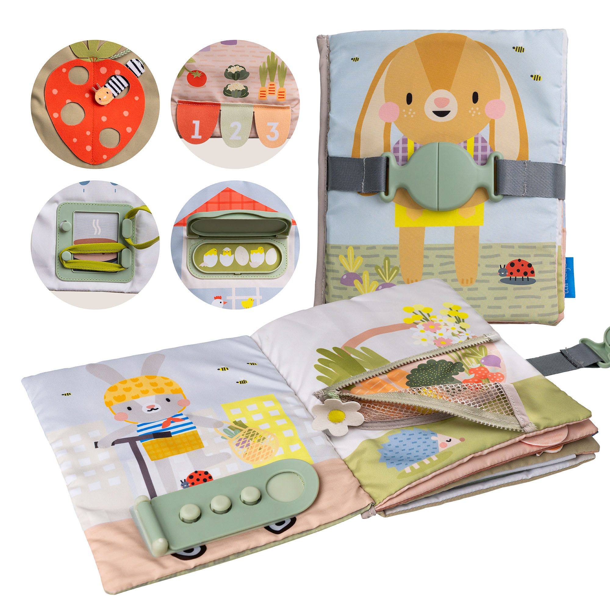 TAF TOYS Lernspielzeug Mein erstes Aktivitätsbuch ab 18 Monaten (Aktivitätsbuch Kleinkind, 1-St)