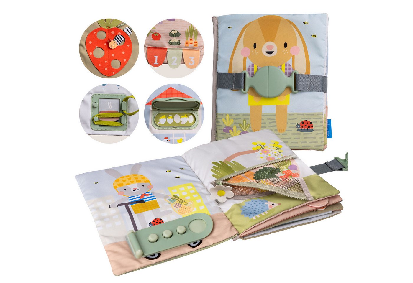 TAF TOYS Lernspielzeug Mein erstes Aktivitätsbuch ab 18 Monaten (Aktivitätsbuch Kleinkind, 1-St)