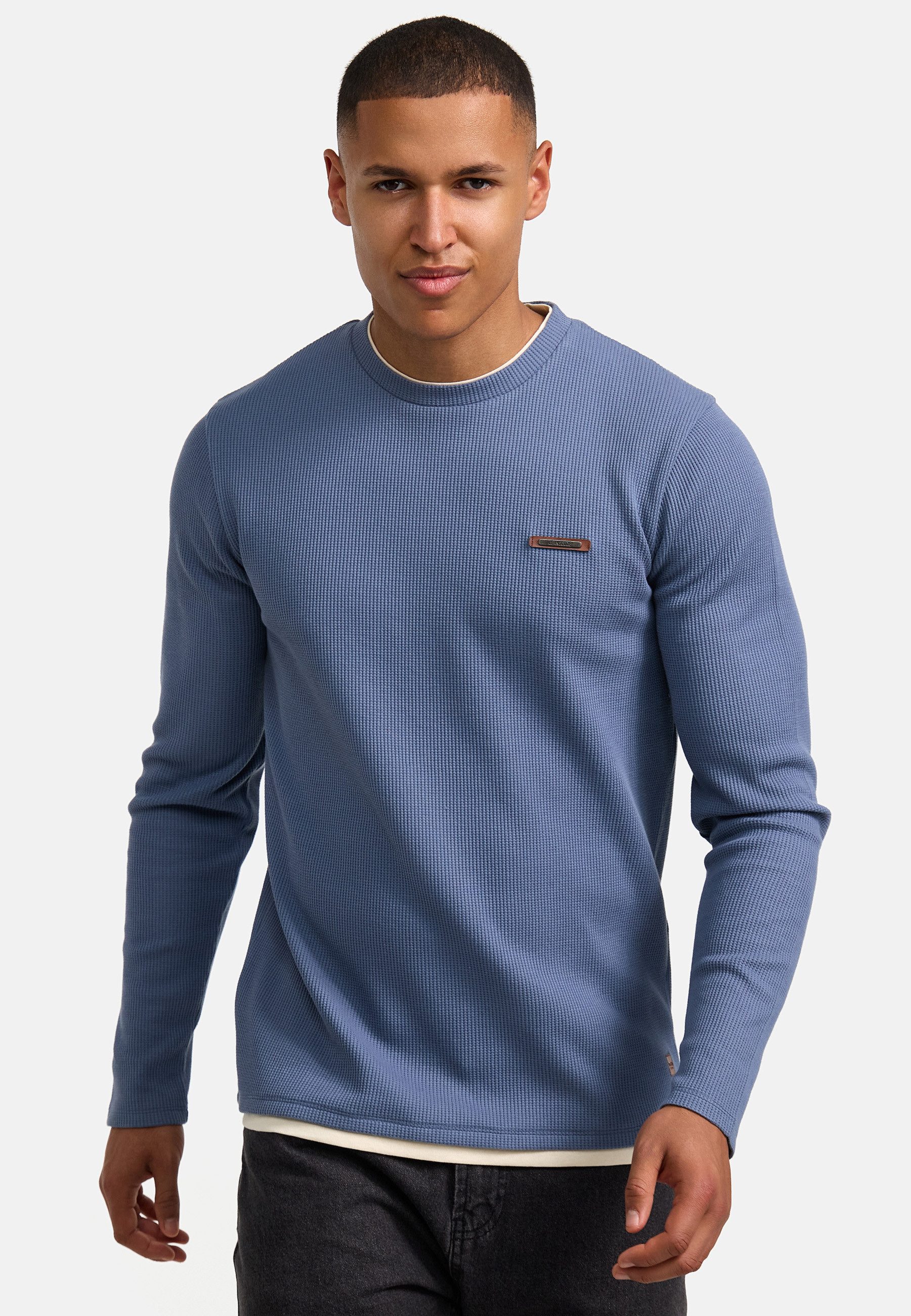 Indicode Langarmshirt Herren INSigfinn Shirt Langarm Herrenshirt Langarmshi günstig online kaufen