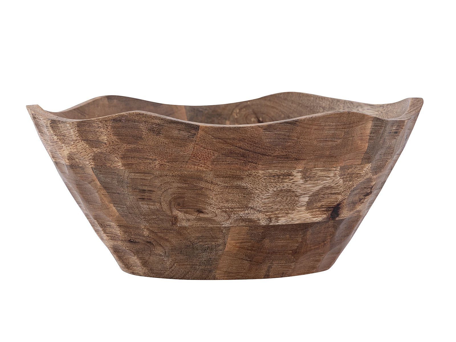 ø25 o. rund Mangoholz massiv Casamia 30cm Dekoschale massiv, H6cm Holzschale Servierschale Origin Mangoholz