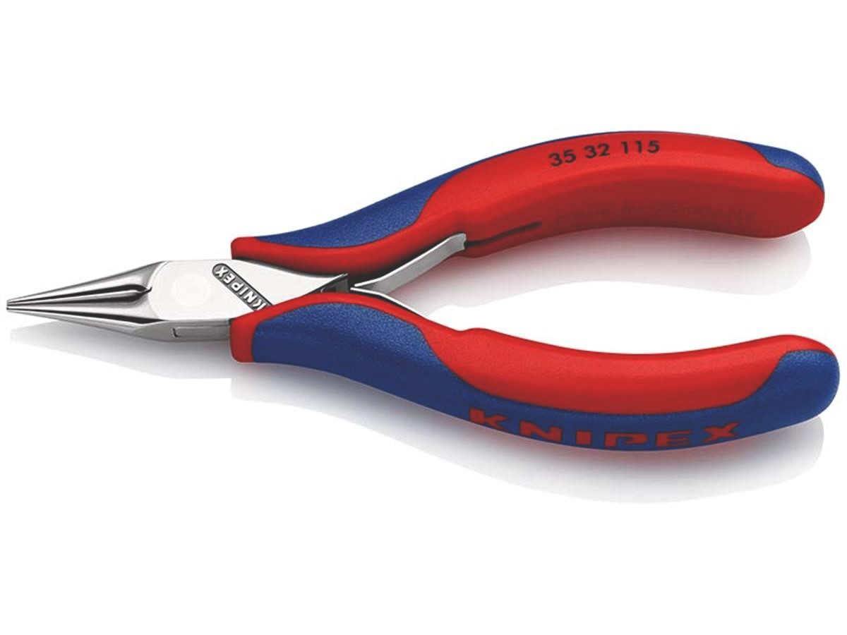 Knipex Greifzange 35 32 115, Elektronik-Greifzange, 2-K, 115 mm, rund