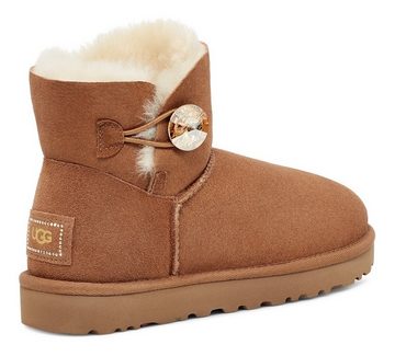 UGG Mini Bailey Button Bling Schlupfboots mit tollem Kristallstein