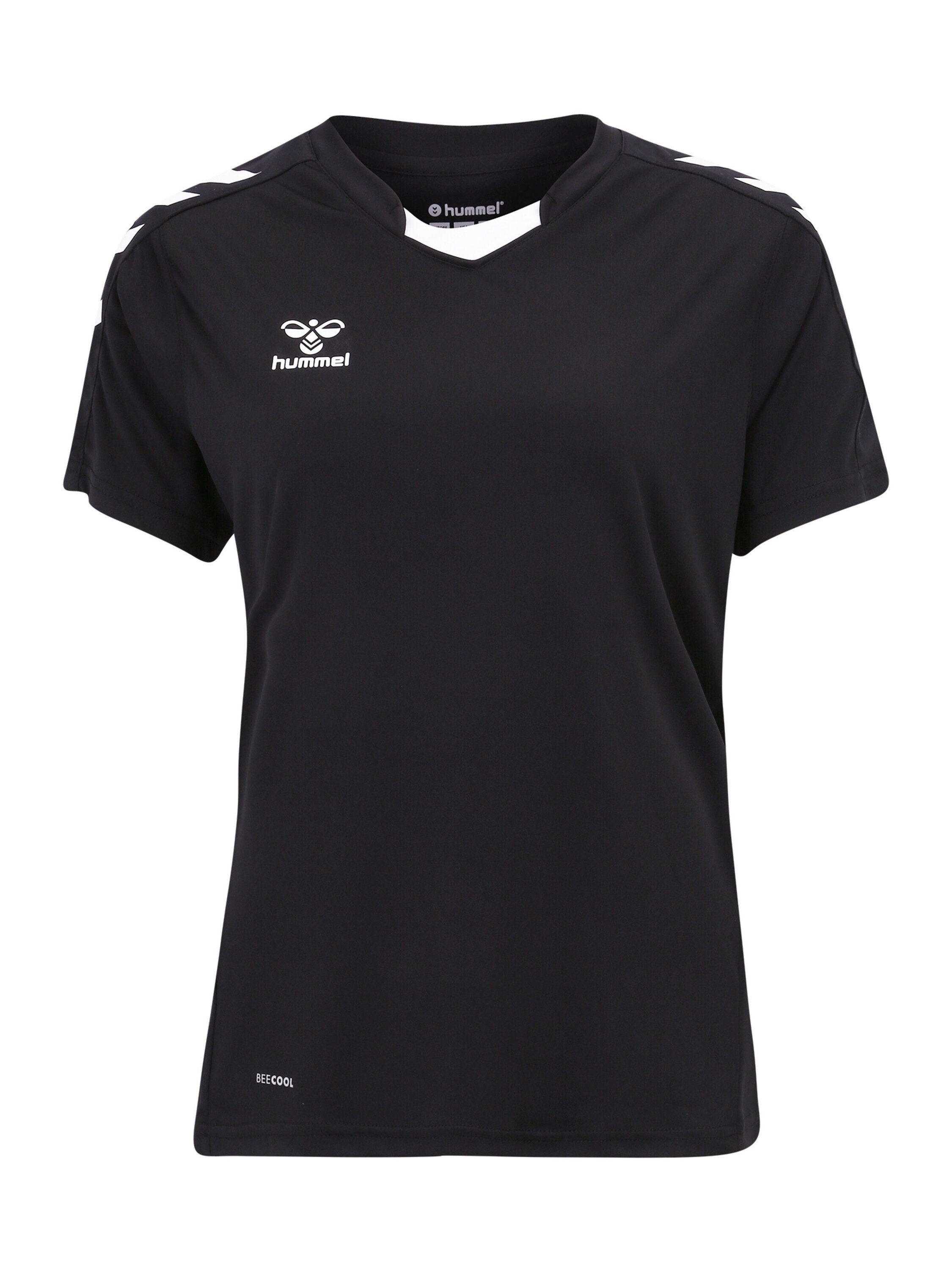 hummel T-Shirt Core XK (1-tlg) Weiteres Detail, Plain/ohne Details, Seitenstreifen BLACK