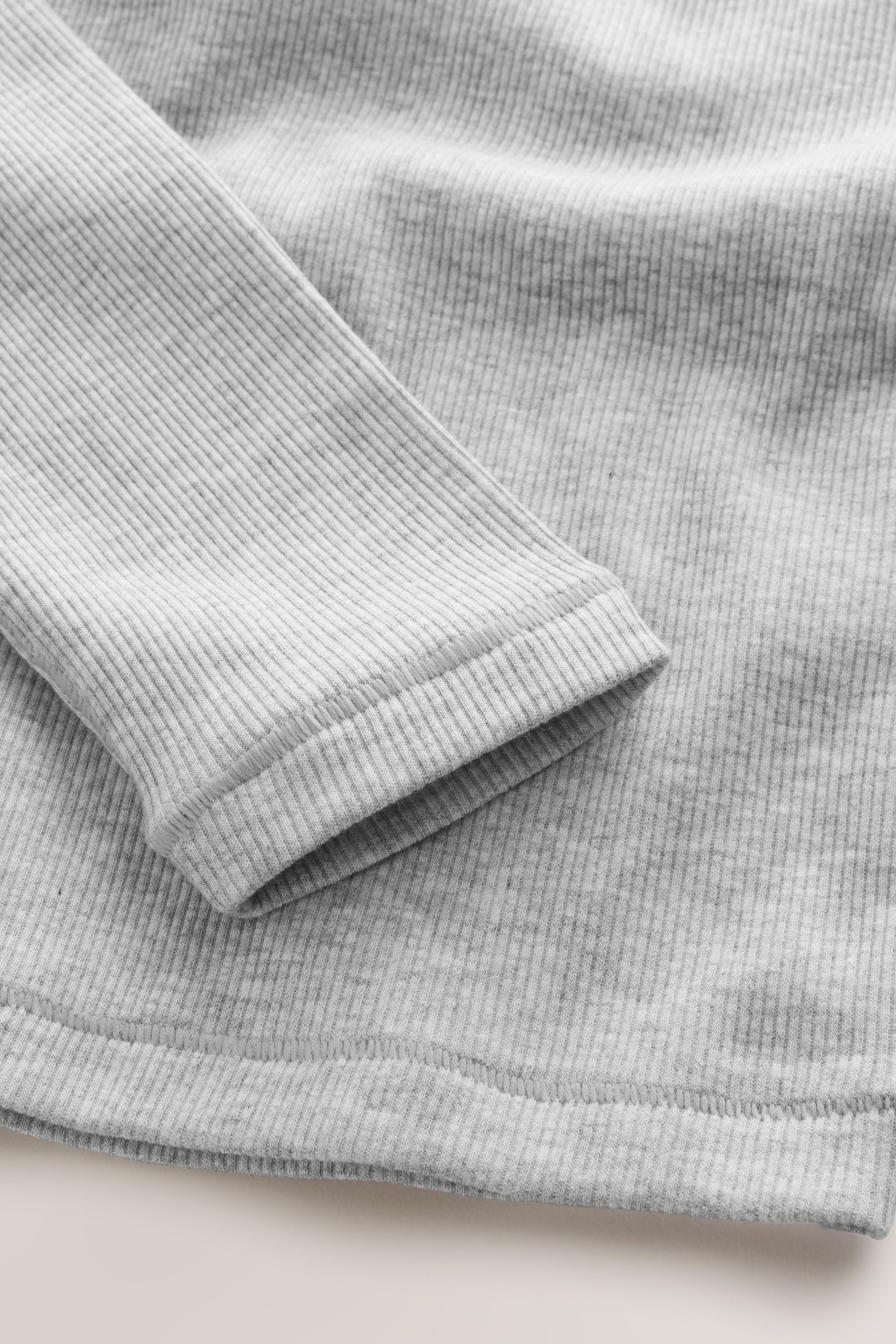 self Langarmshirt Langärmeliges Oberteil mit Rippenmuster (1-tlg)