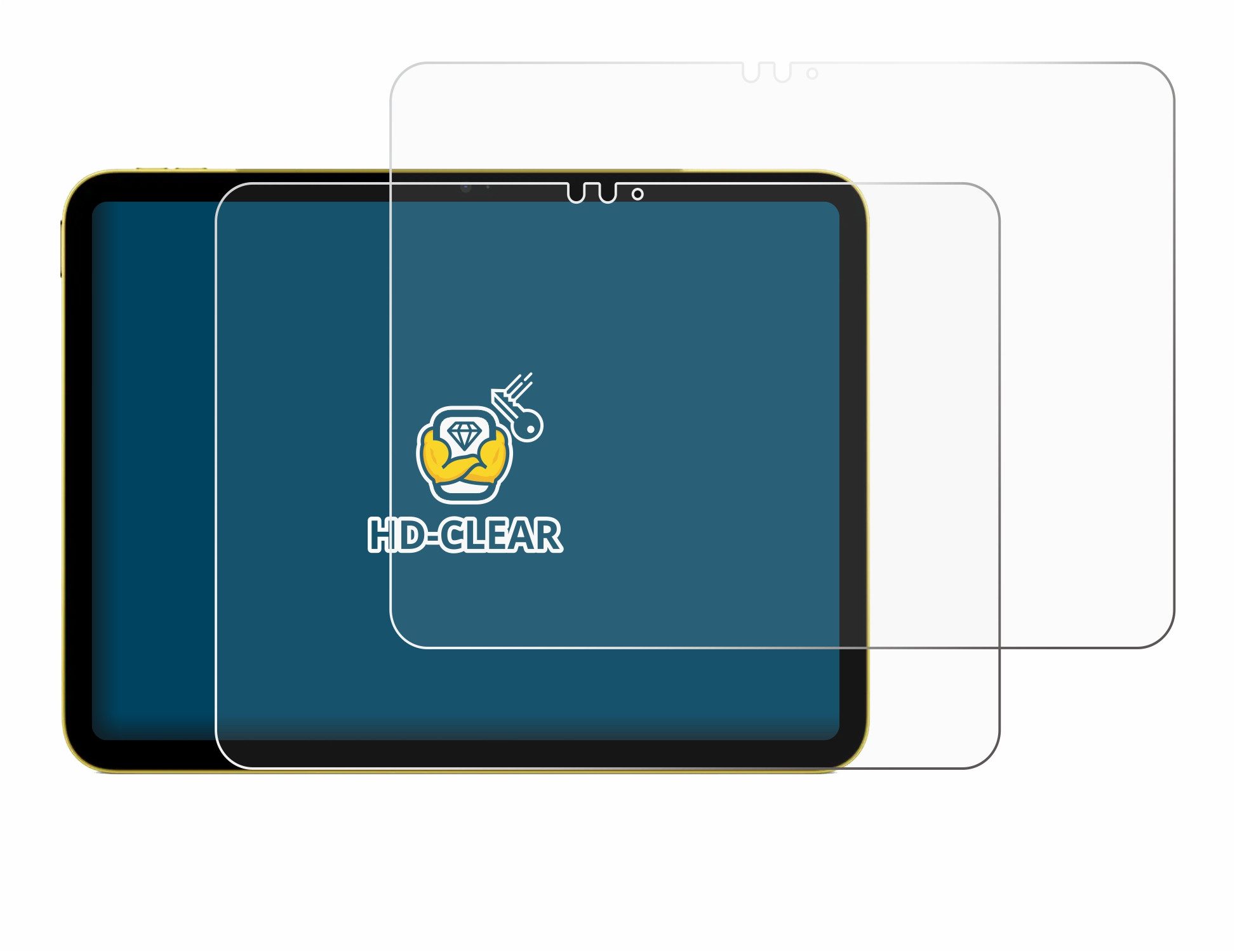 BROTECT Displayschutzfolie Schutzfolie für Apple iPad Air 11" M3 WiFi 2025, 2 Stück, Displayschutz Schutz Folie Klar Transparent