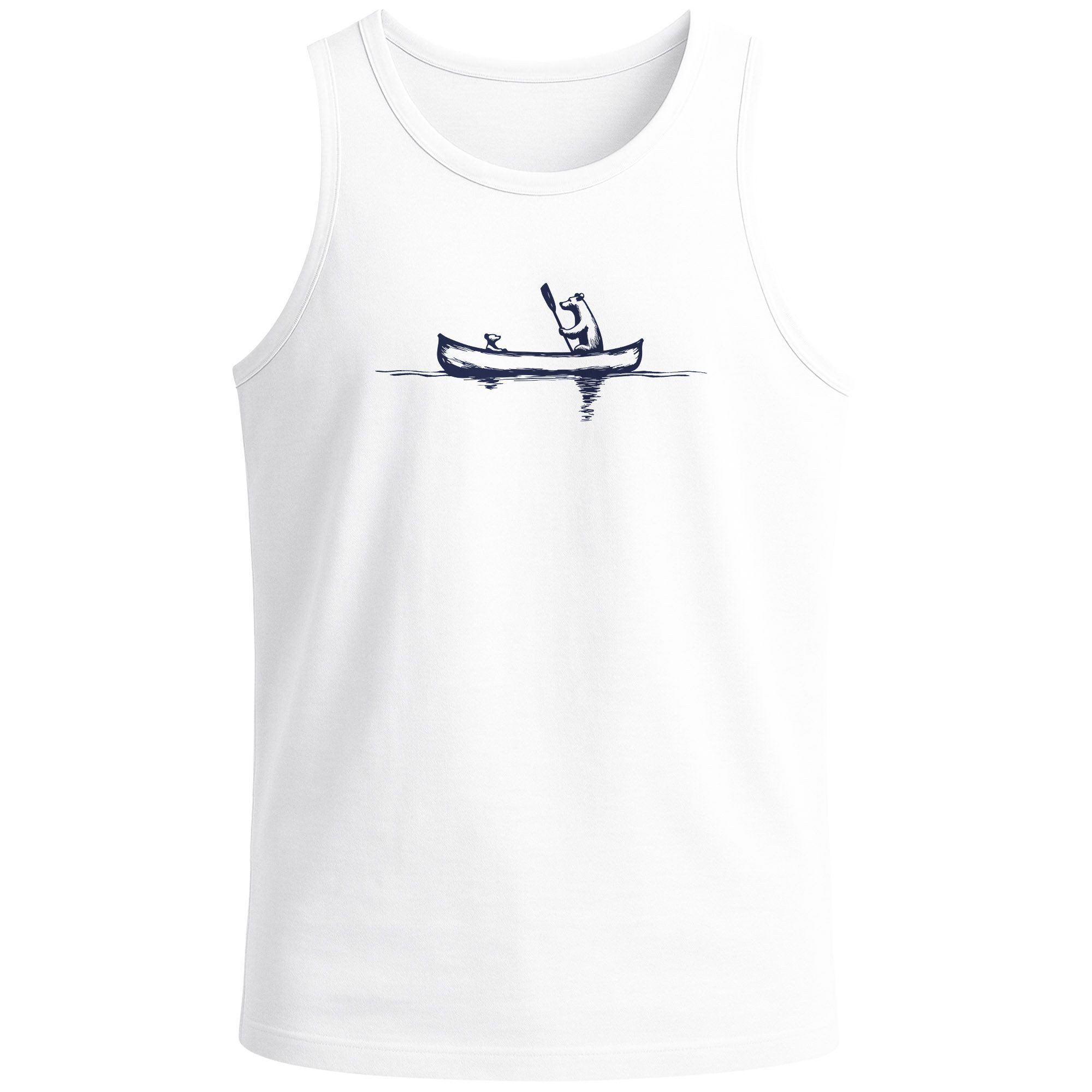 Neverless Tanktop Herren Tank-Top mit Print Bär Kanu Outdoor Design Grafikshirt Sommer mit Print