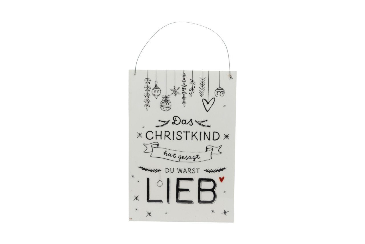 Imkerei Freese Weihnachtsfigur Freese Holz-Türschild Das Christkind hat gesagt