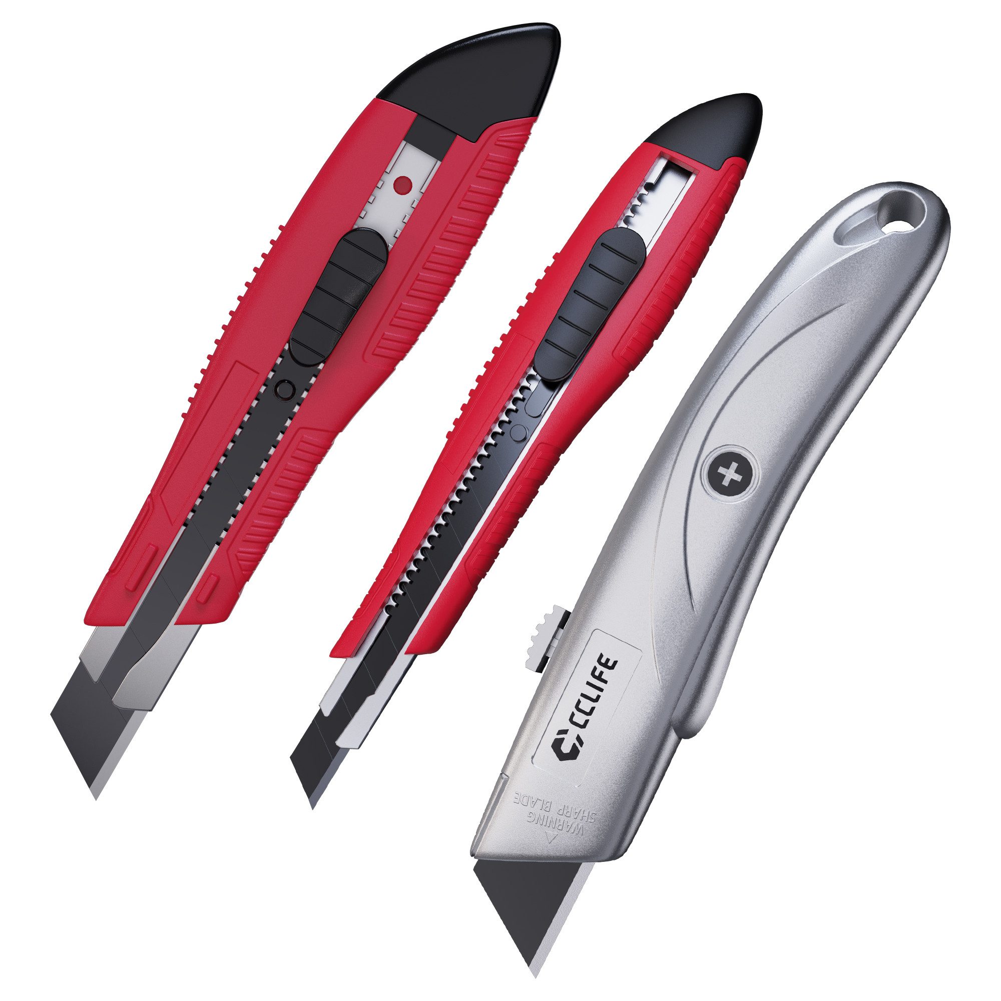 CCLIFE Cutter CCLIFE Profi Universalmesser und Cuttermesser Set, (6 St)