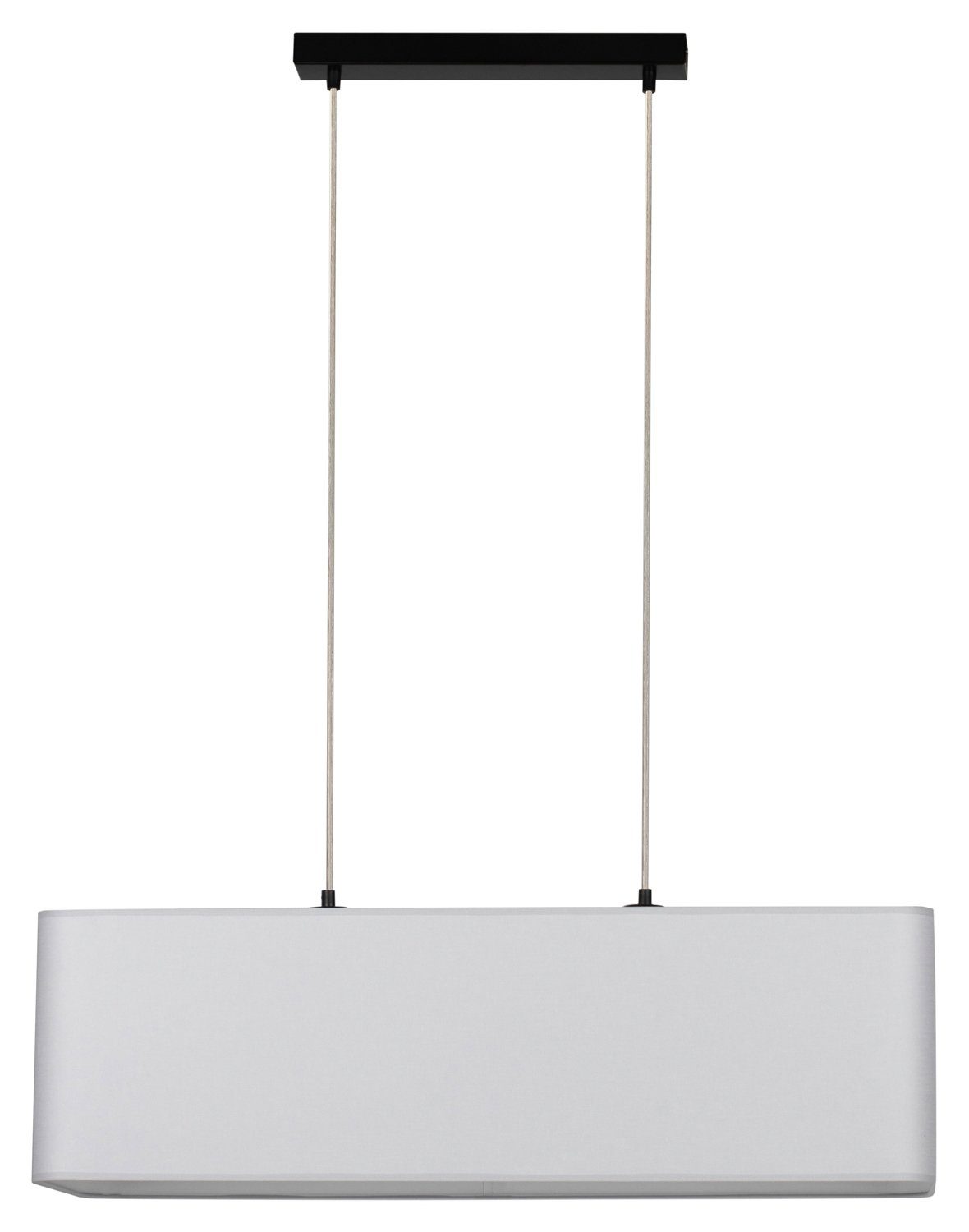 MONDO Pendelleuchte CASSIDA, 2-flammig, Grau, Schwarz, Metall, ohne Leuchtmittel, Hängeleuchte, Hängelampe