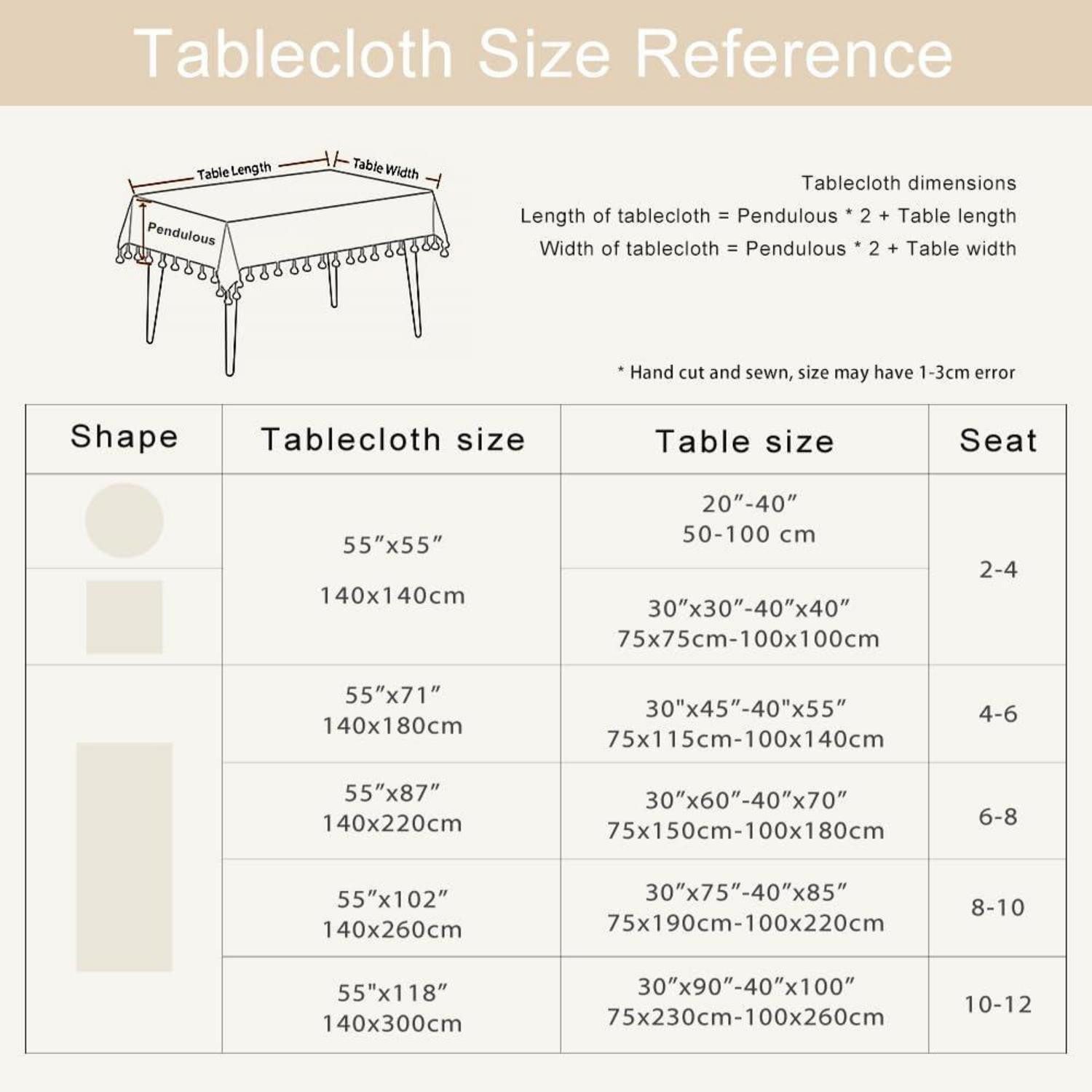 LuxusKollektion Tischdecke Tischdecke Grau Gestreift 140x220cm mit Quasten (1-tlg)