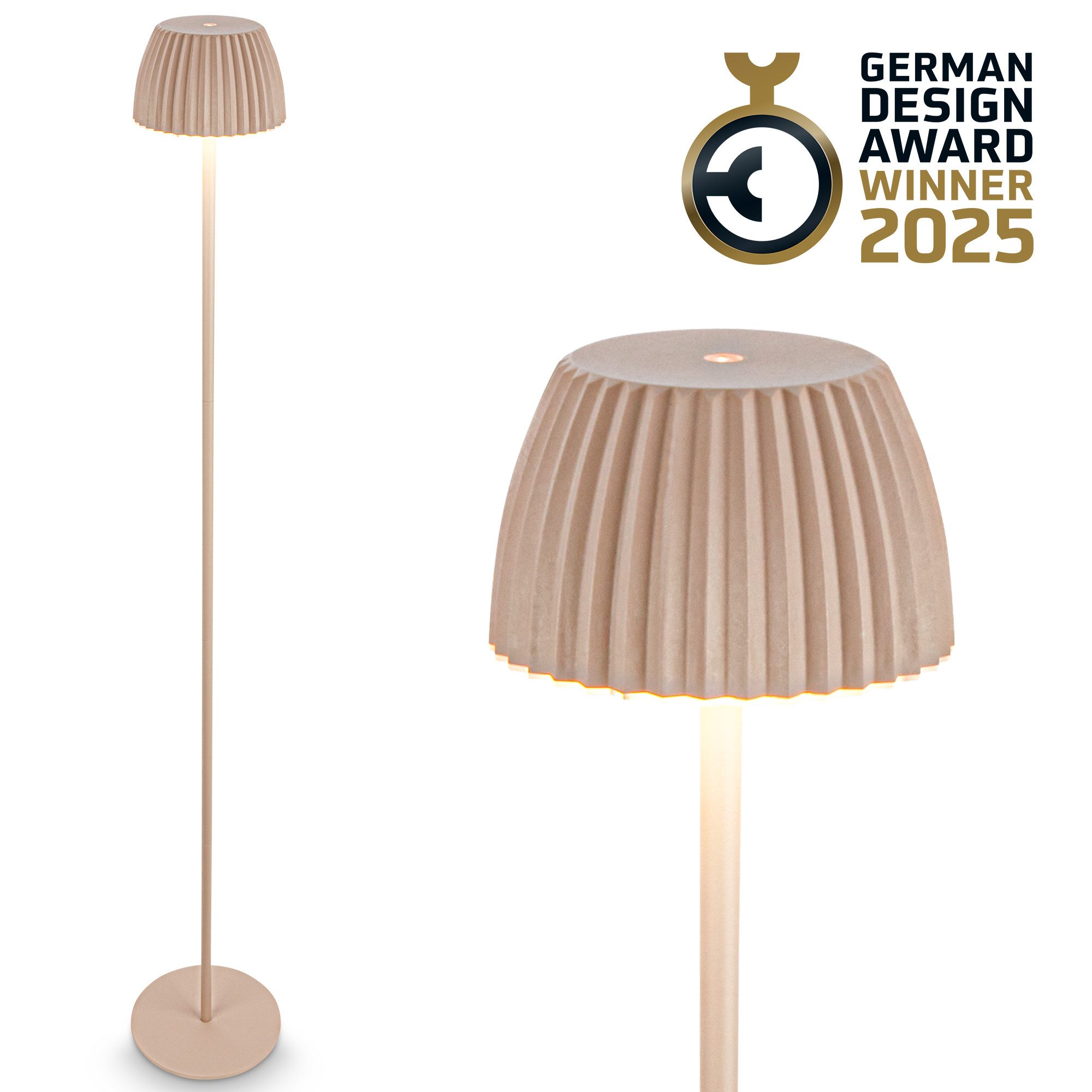 Briloner Leuchten LED Stehlampe Akku LED Stehleuchte Riffle günstig online kaufen
