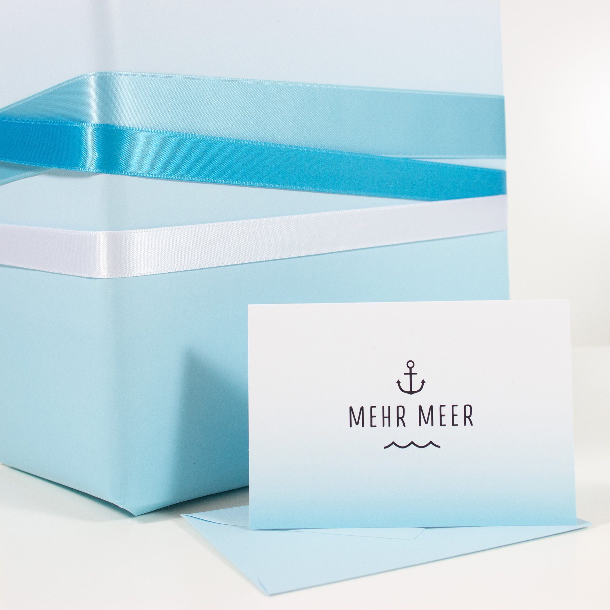 Bow & Meer, Hummingbird Mini-Grußkarte Mehr Klappkarte mit Grußkarte Umschlag