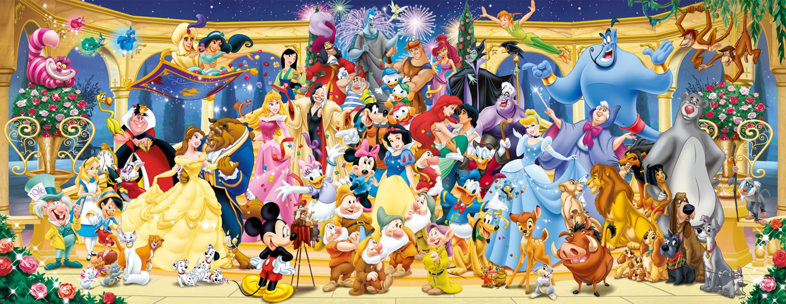 Ravensburger Puzzle Disney Classics, Panorama, Disney Gruppenfoto, 1000 Puz günstig online kaufen