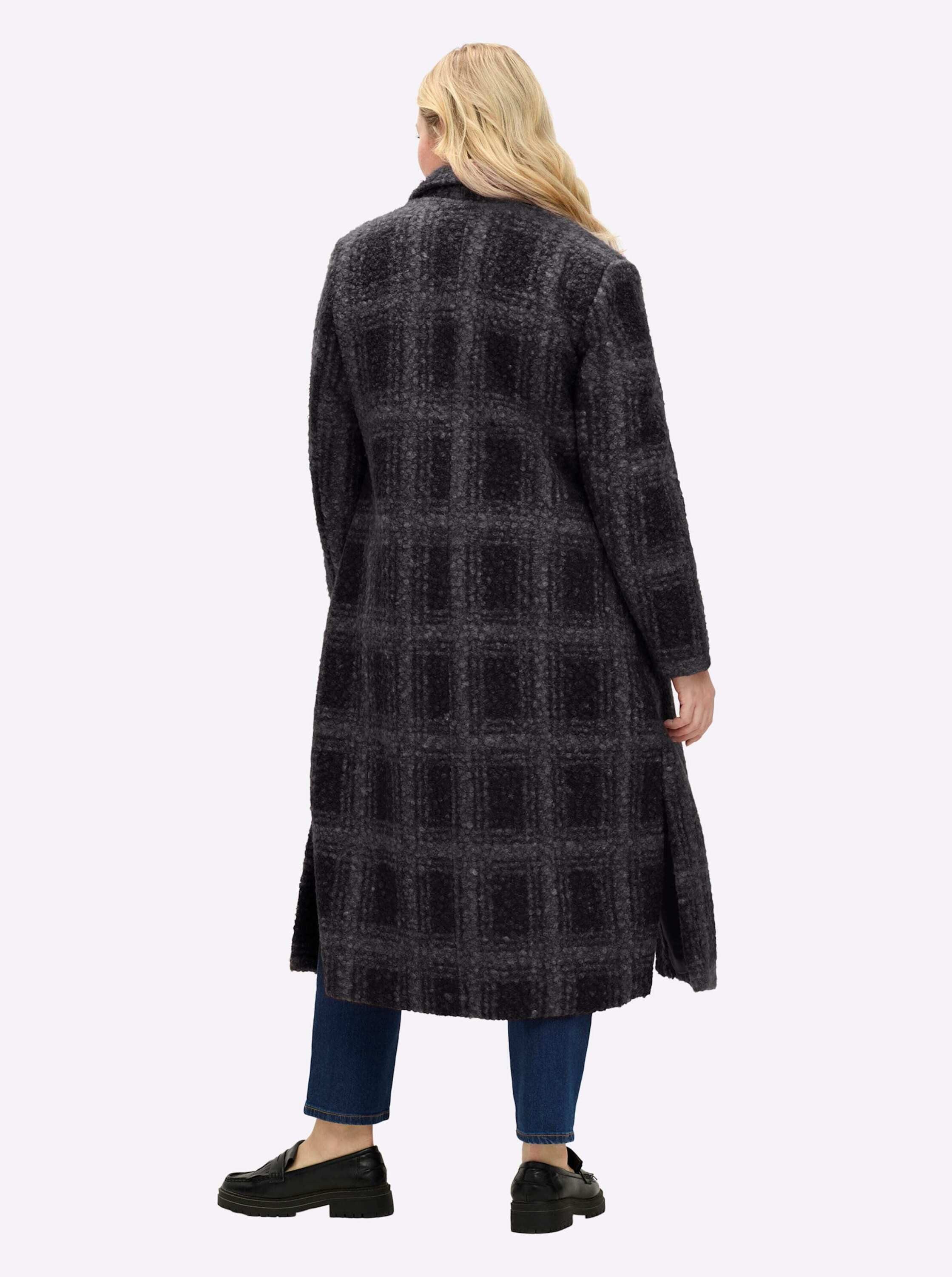 Sheego Langmantel Karo-Mantel