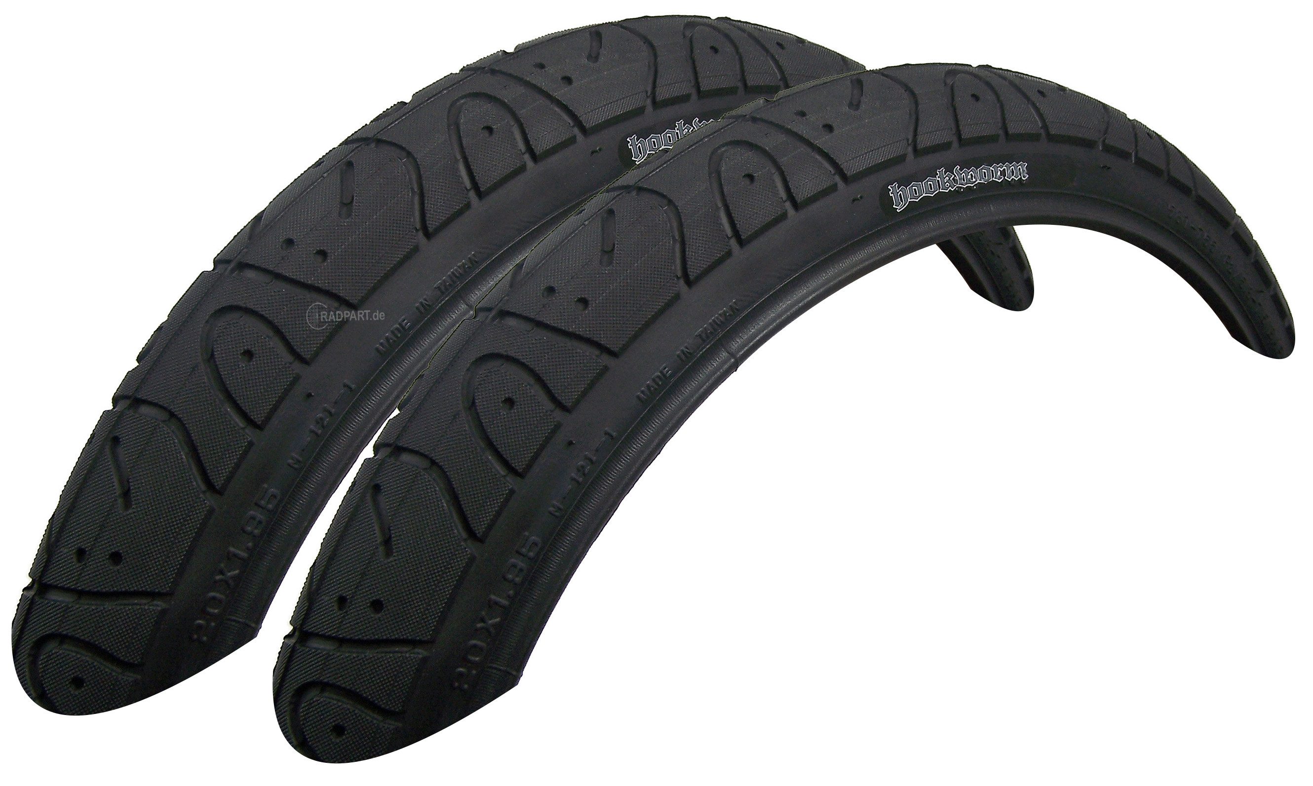 Maxxis Fahrradreifen 2x Maxxis Hook Worm 53-406 20x1.95, (2-tlg), Drahtreifen