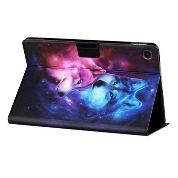 Wigento Tablet-Hülle Für Samsung Galaxy Tab A9 Plus Kunstleder Tablet Tasche Hülle Motiv 1