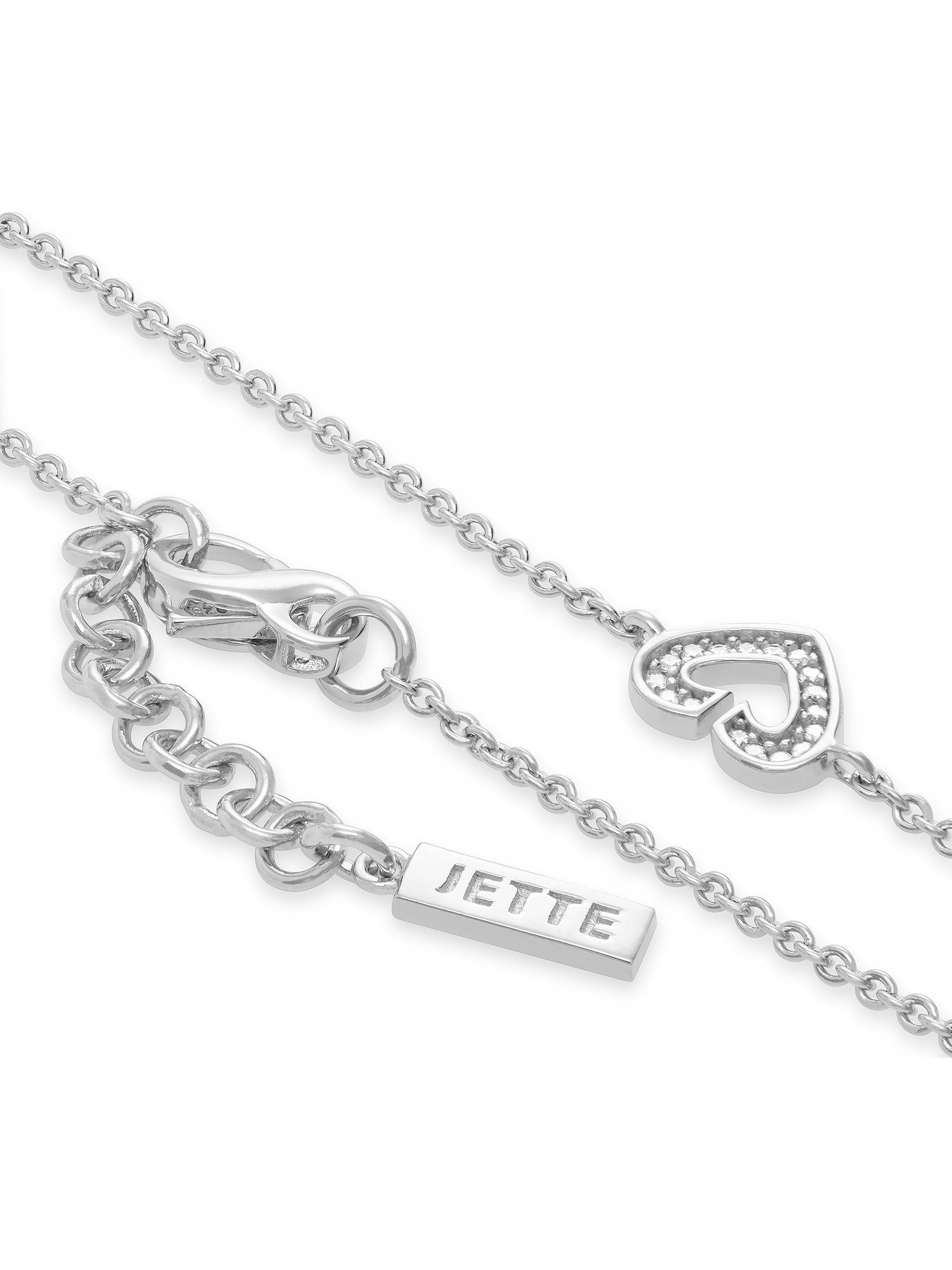 JETTE Armband JETTE Damen-Armband 925er Silber 17 Zirkonia Herz, SACRED HEART