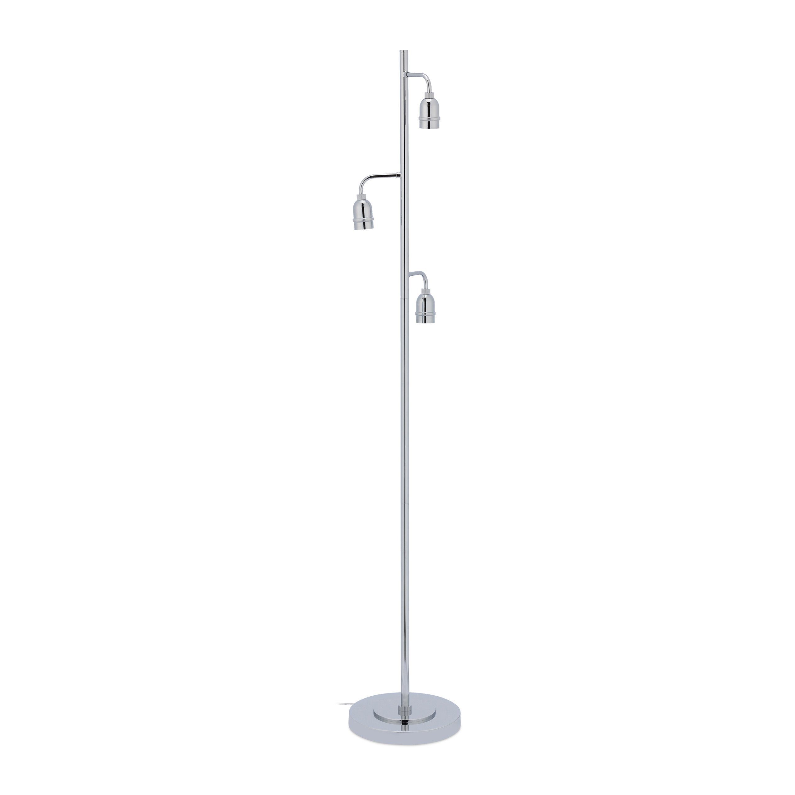 Stehlampe in Silb