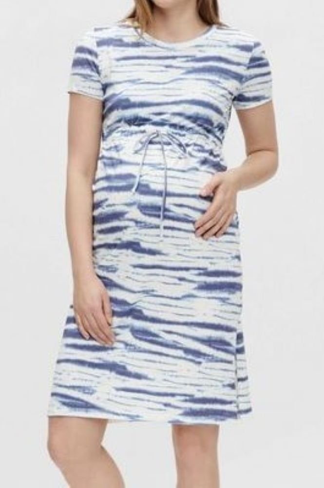 Mamalicious Umstandskleid Kleid für Schwangerschaft Kurzarm