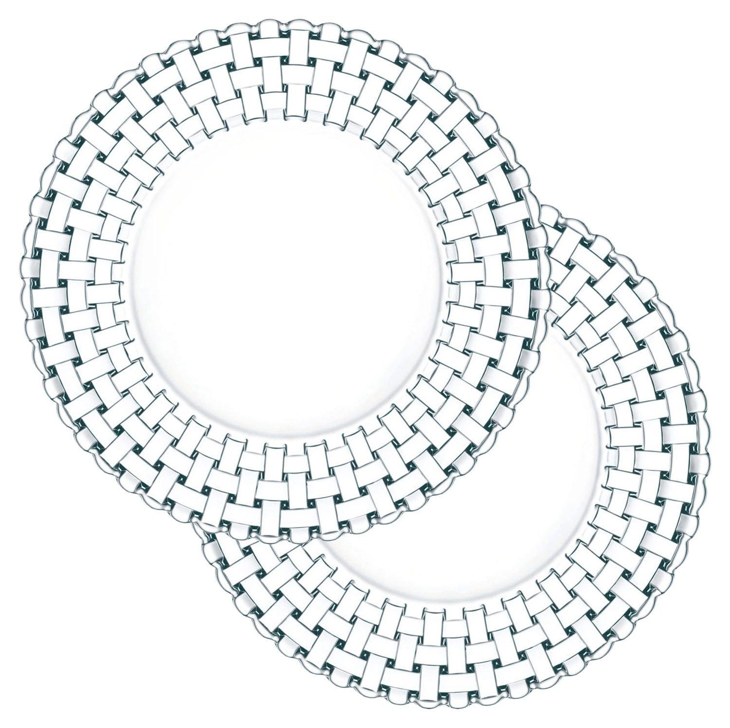 Platzteller BOSSA NOVA, 2er Set, Ø 32 cm, Kristallglas