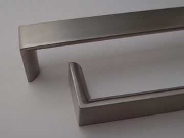SO-TECH® Möbelgriff Bohrlochabstand (BA) 160 mm Edelstahloptik (1-St), aus Aluminium