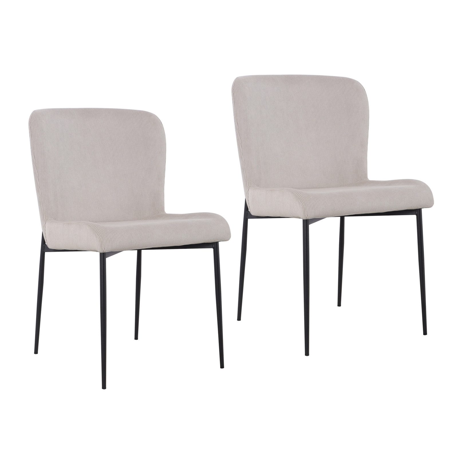 SVITA Esszimmerstuhl FREDDIE (2er-Set), 2er-Set, Cordbezug, Essstuhl, Stahl günstig online kaufen