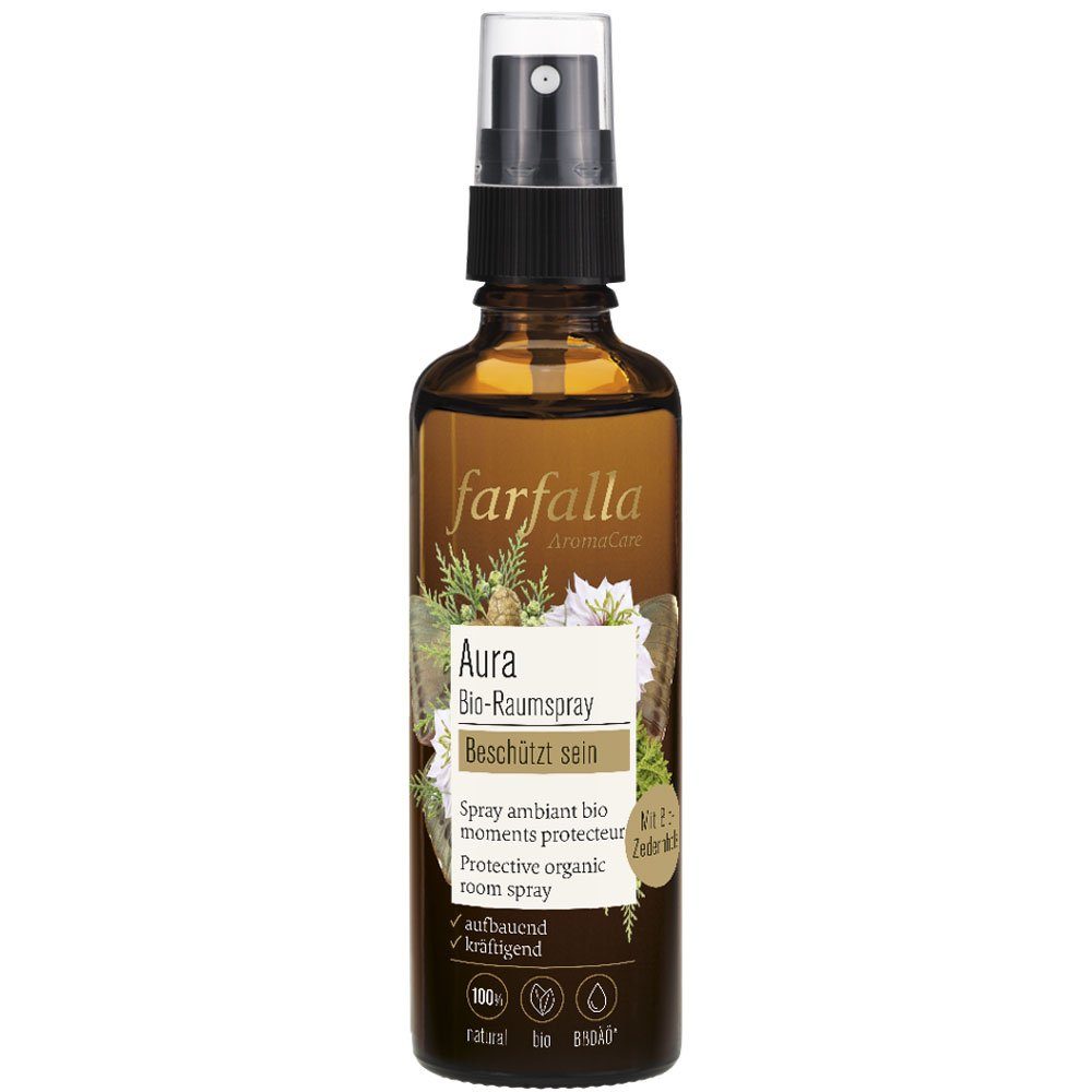 Farfalla Essentials AG Raumduft beschützt sein Aura Schützender Bio-Raumspray, 75 ml