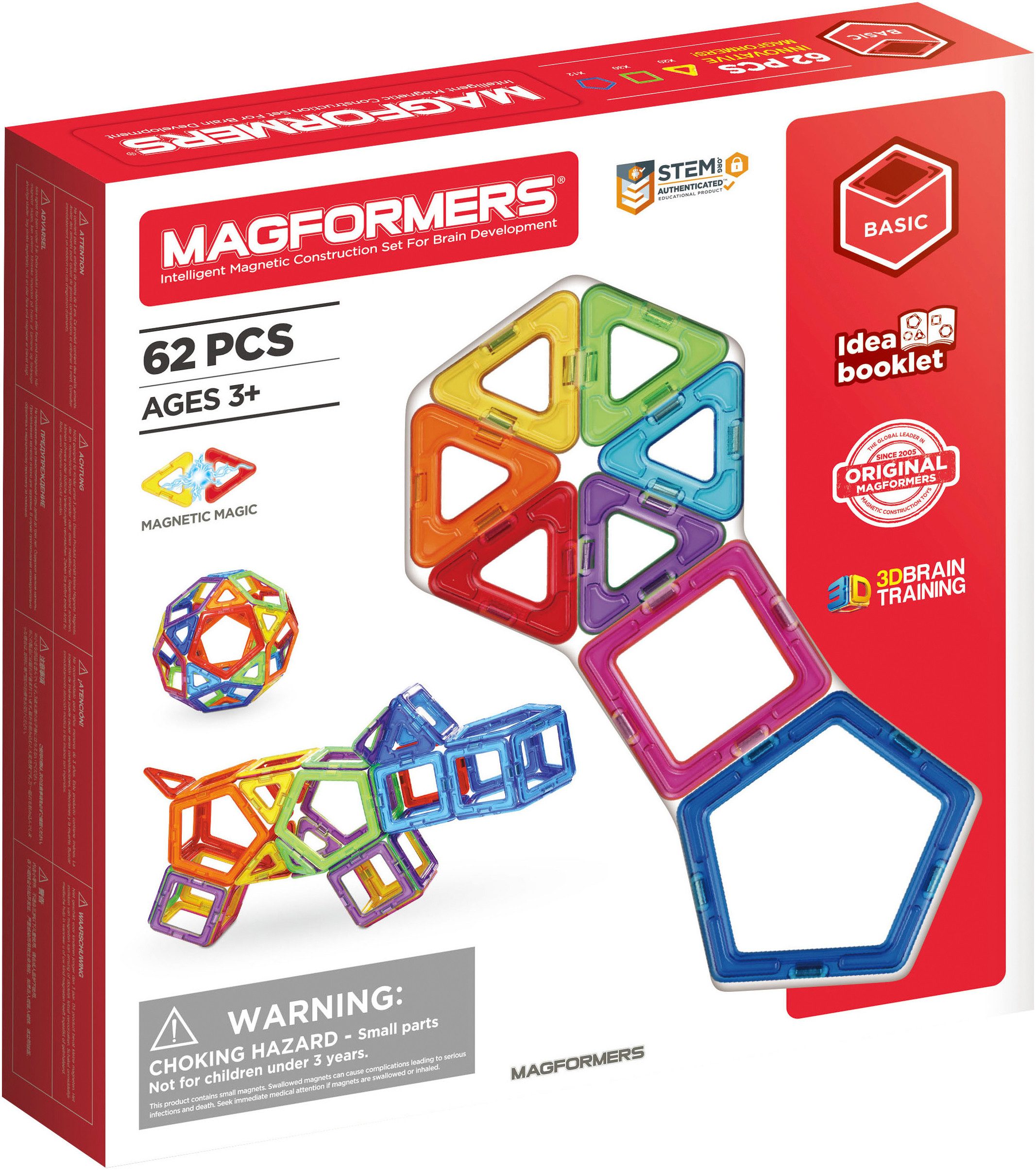 MAGFORMERS Magformers Basic 62 Teile Magnetspielbausteine, (62 St) günstig online kaufen
