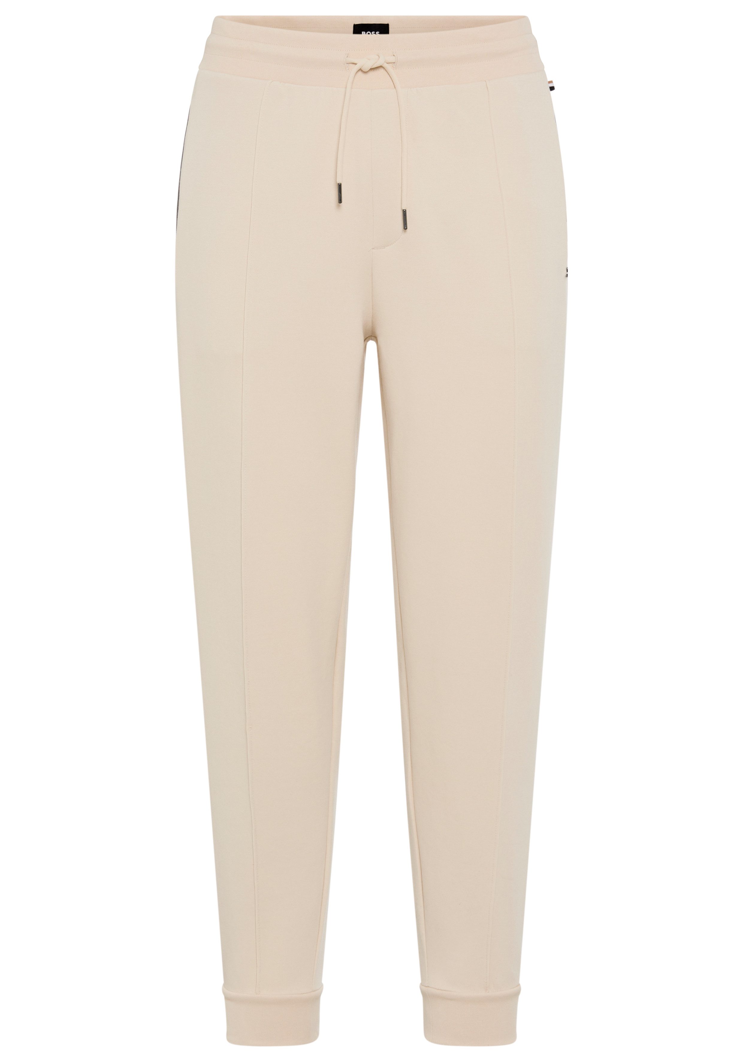 BOSS Jogginghose Sense aus Baumwoll-Mix mit kontrastierenden Einfassungen