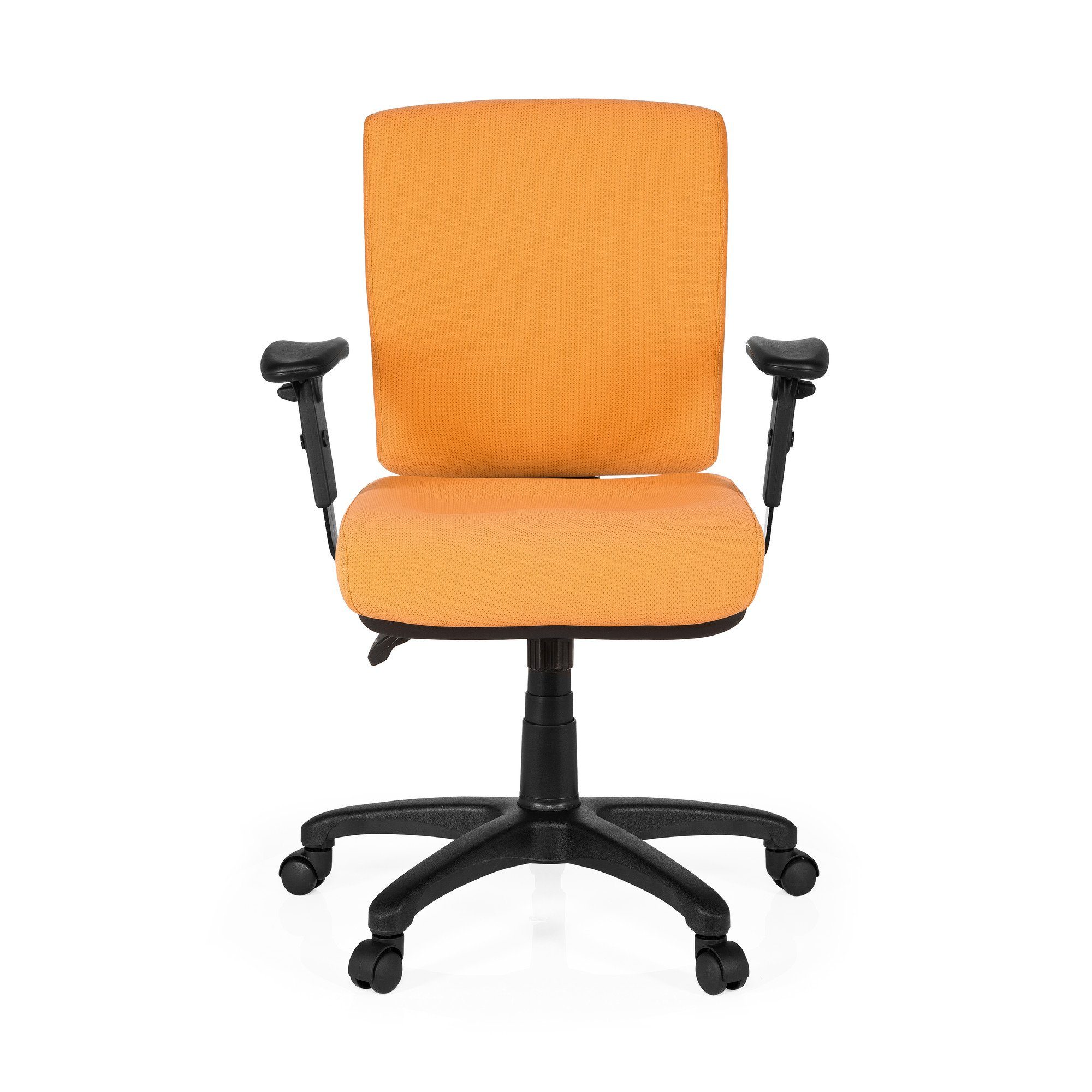 hjh OFFICE Drehstuhl Profi Bürostuhl ZENIT BASE Stoff (1 St), Schreibtischstuhl ergonomisch Orange