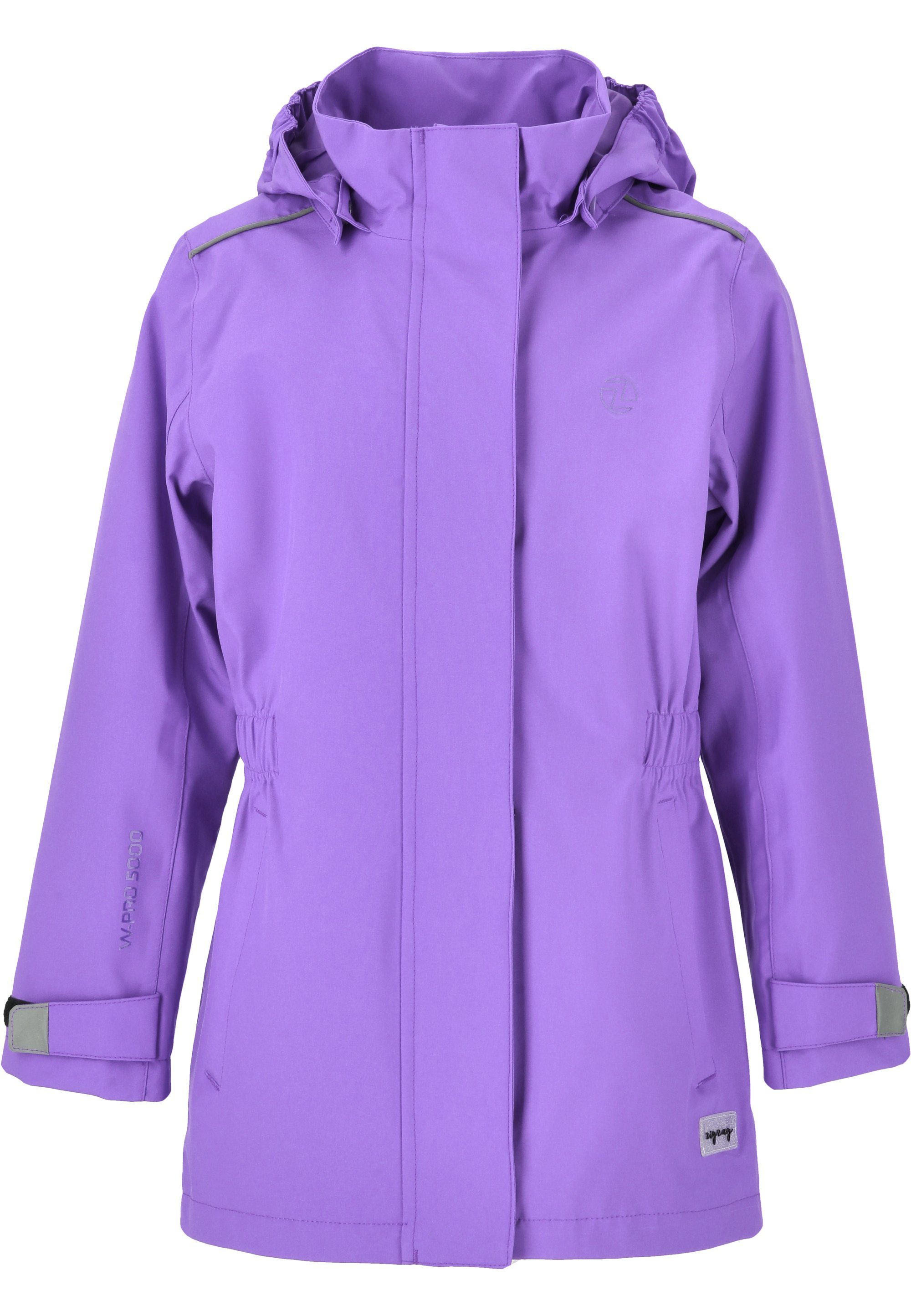 mm Outdoorjacke lila 5.000 ZIGZAG mit Rubina Wassersäule