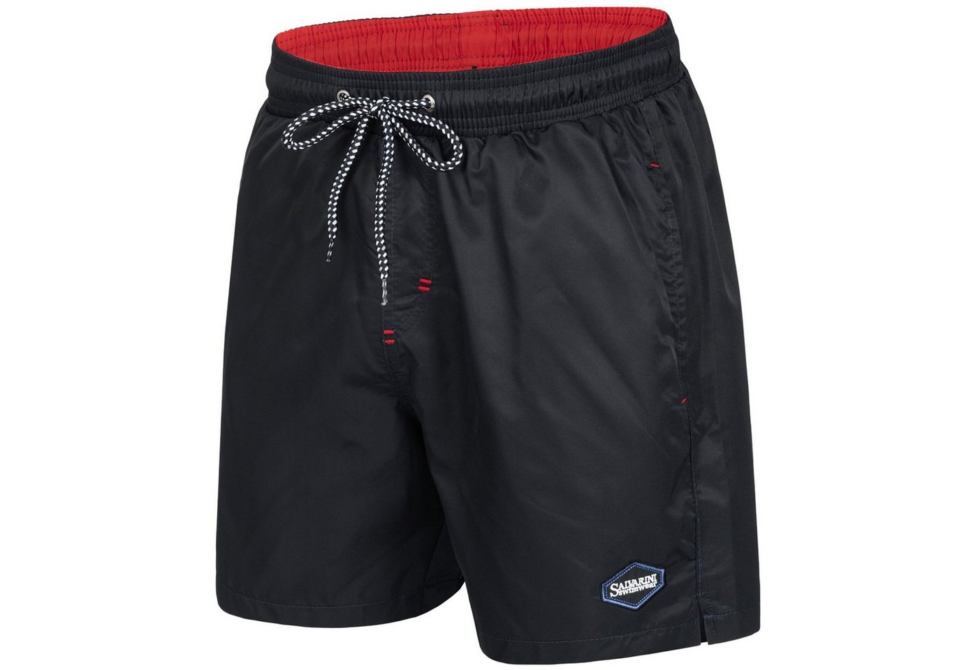Alessandro Salvarini Badeshorts Herren – Badehose mit Reißverschlusstaschen Leichte Shorts mit Kordelzug und hohem Tragekomfort