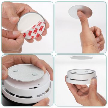 Navaris Magnethalter 10 Stück - für Rauchwarnmelder - selbstklebend Rauchmelder