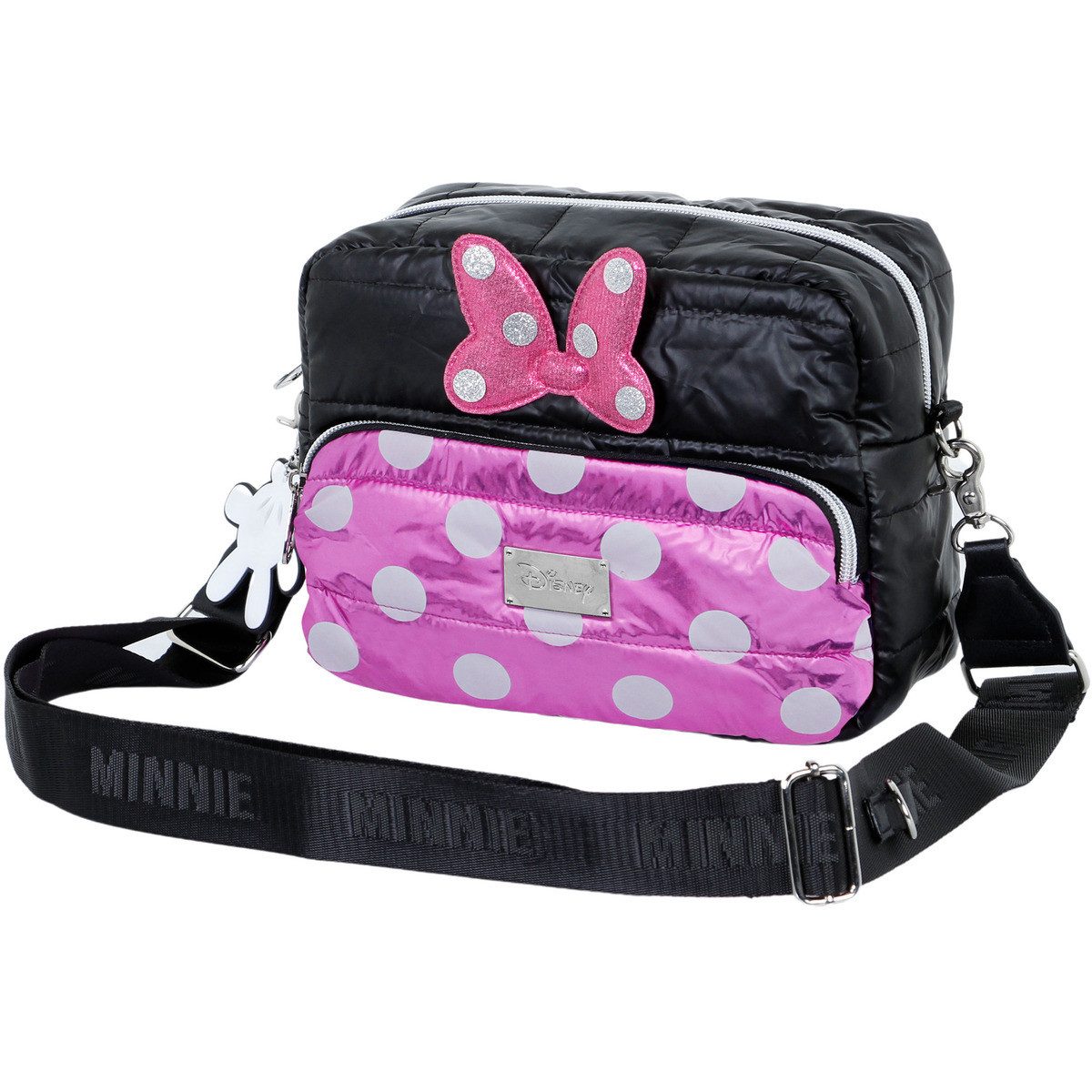 Disney Umhängetasche Minnie Mouse Air-Padding IBiscuit Unisex Kinder, Handtasche, Shopper, Crossbody Bag, Schultertasche, Hobo Bag