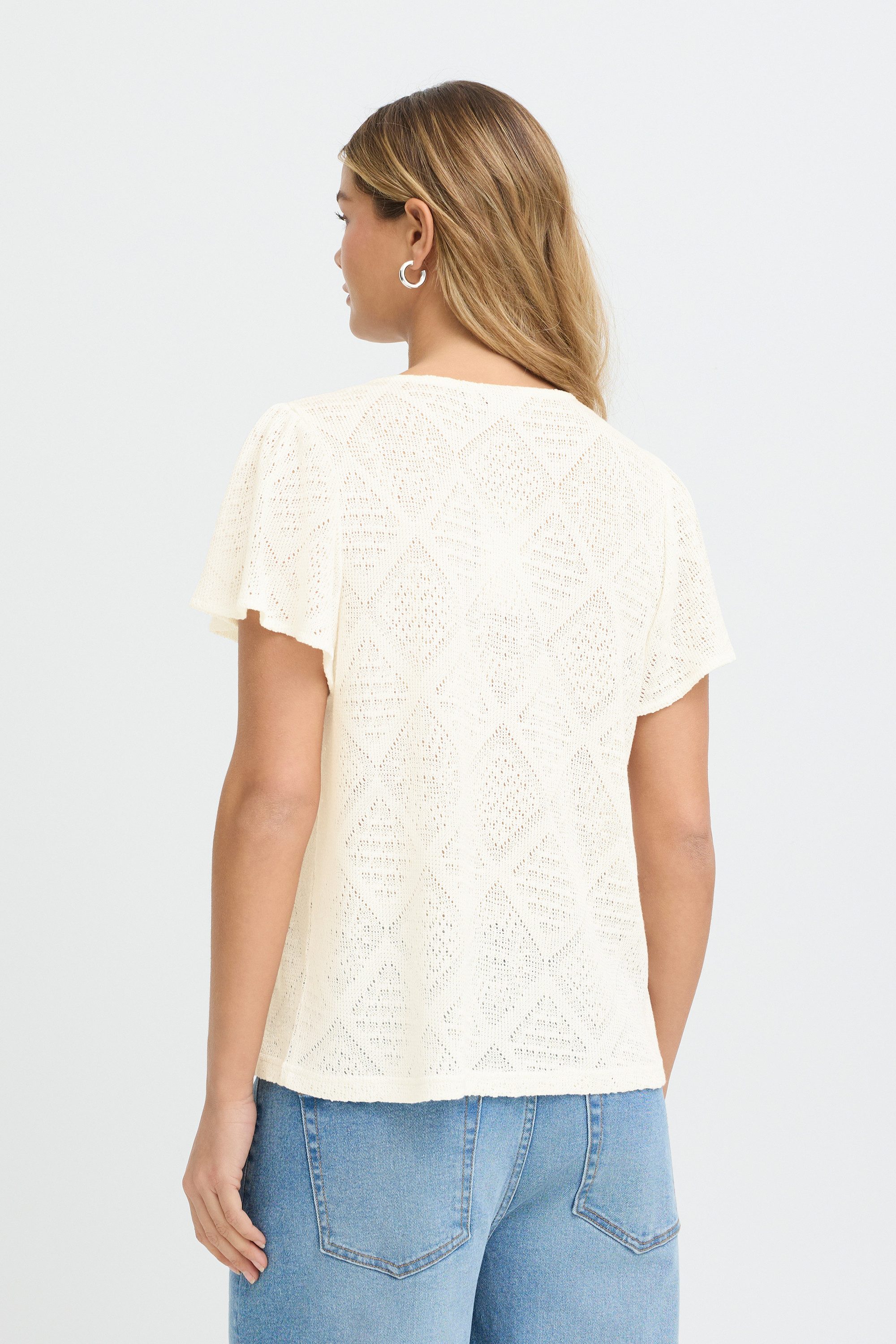 fransa T-Shirt Kurzarm-Bluse FRMARILYNNE