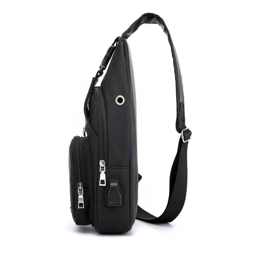 Blusmart Umhängetasche Universelle wasserdichte Umhängetasche für Damen und Herren (Messenger-Tasche, 1-tlg., Mit USB-Ladeanschluss und Kopfhöreranschluss), Gee – Bild 3 von 5