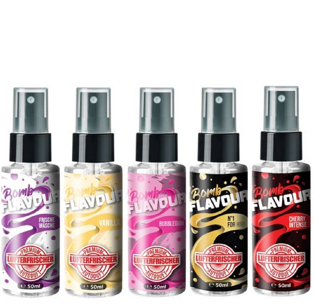 ShinyChiefs Raumduft Flavour Bomb Lange (5x50ml) (5-St) Autoduft - Duftdauer BESTSELLER