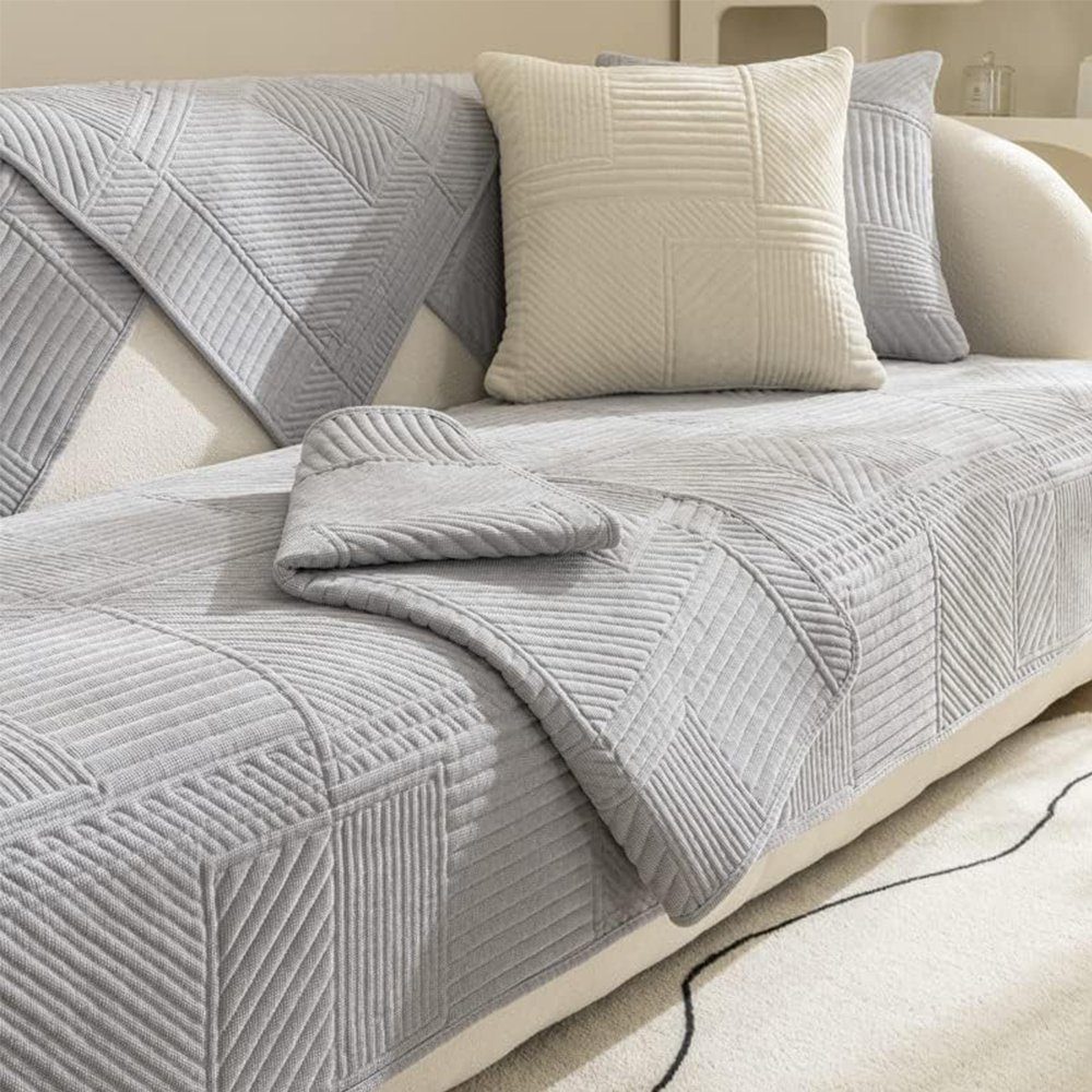 NUODWELL Sofabezug Sofabezug,Rutschfester Sofaschoner Ecksofa 1/2/3/4-Sitze günstig online kaufen