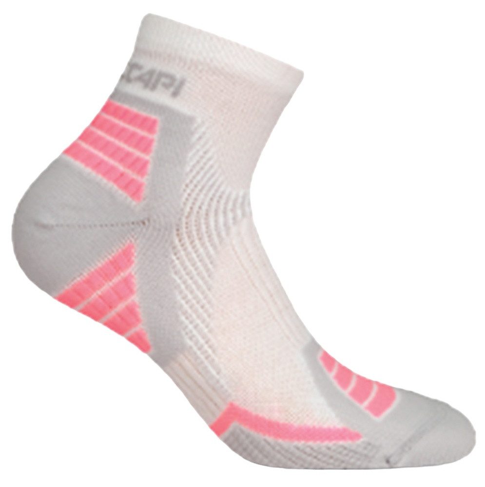 Accapi Laufsocken Quarter Trail Running weiss/grau/pink - 1 Paar günstig online kaufen