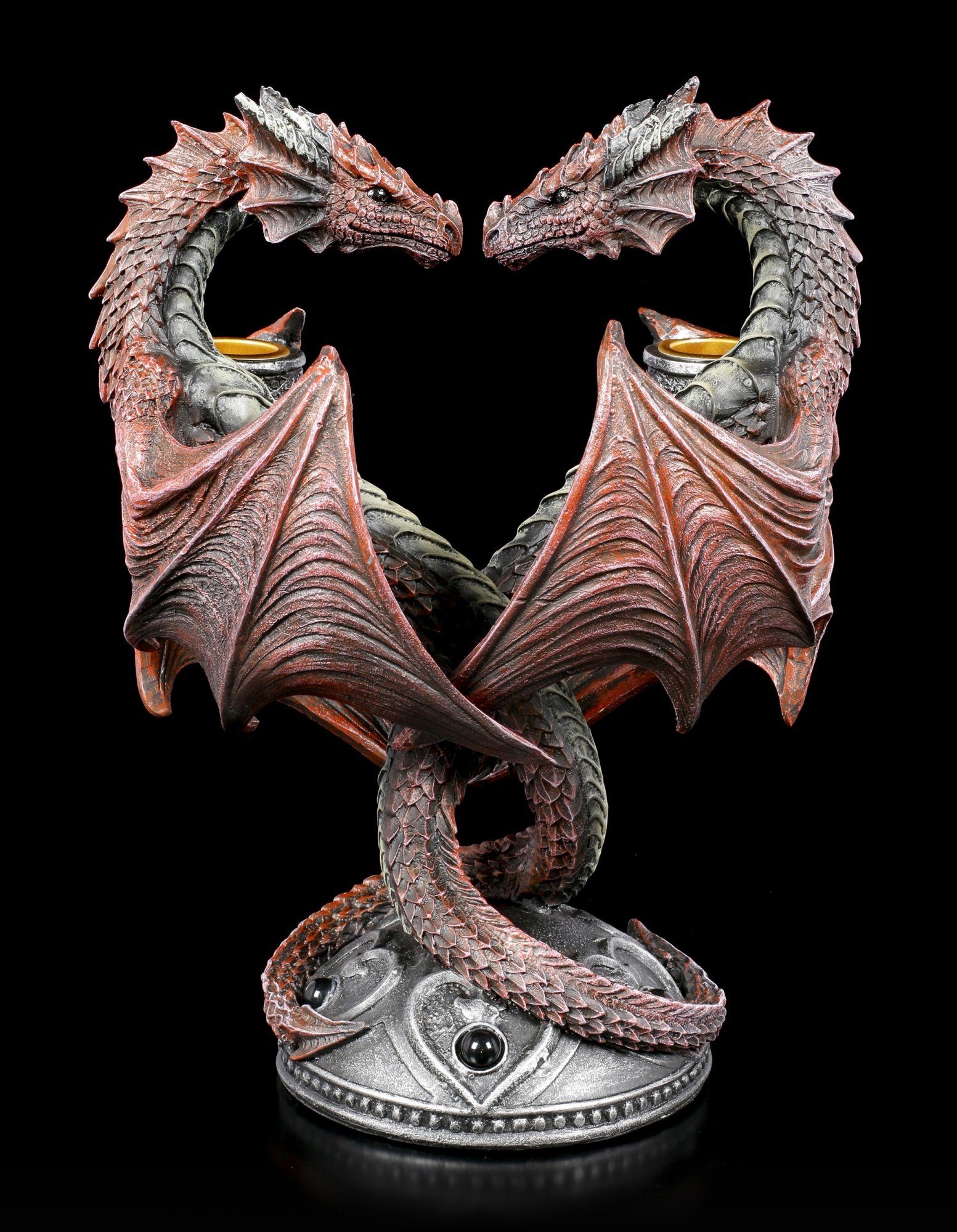 Figuren Shop GmbH Kerzenhalter Drachen Kerzenhalter - Dragon Heart - Valentine's Edition Anne Stokes