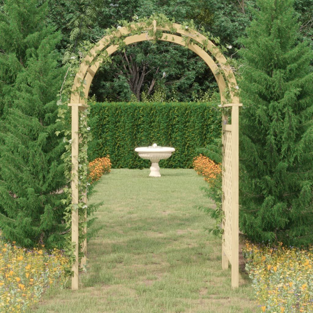 vidaXL Pergola Rosenbogen mit Rankgitter 141x97x243 cm Massivholz Kiefer, BxTxH: 141x97x243 cm, (1-tlg)