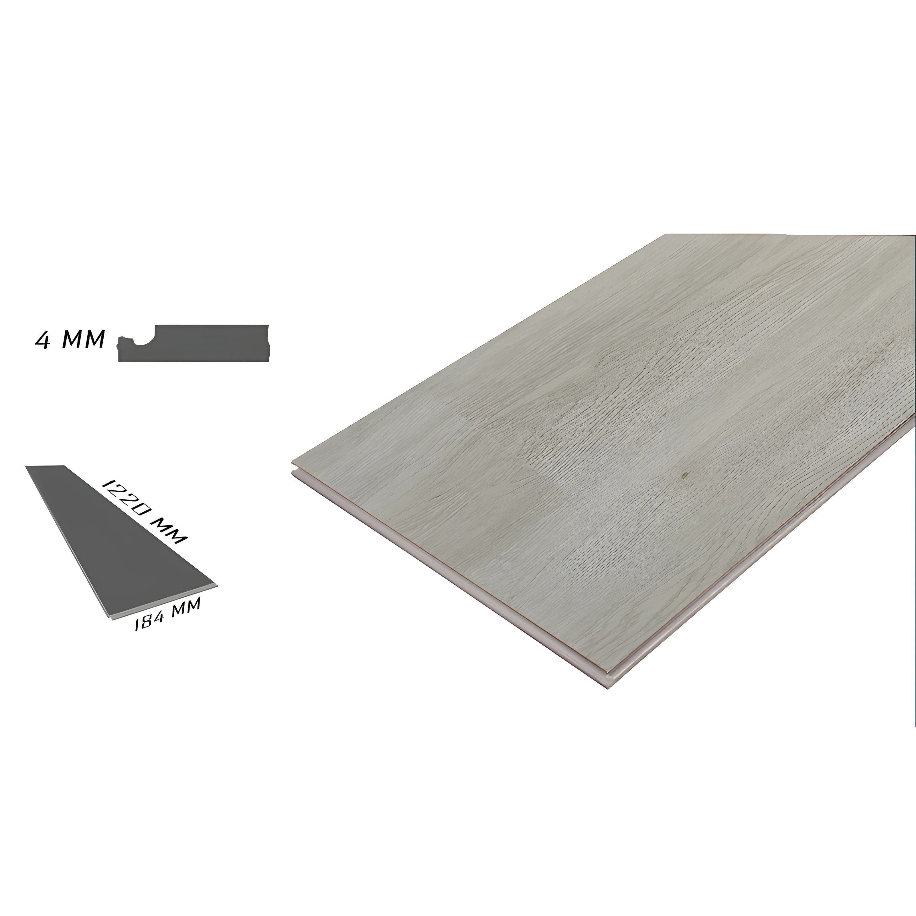 NoblesBox Vinyllaminat Klick Hart Vinylboden SPC, 5mm 1 Stück Muster Mons M günstig online kaufen