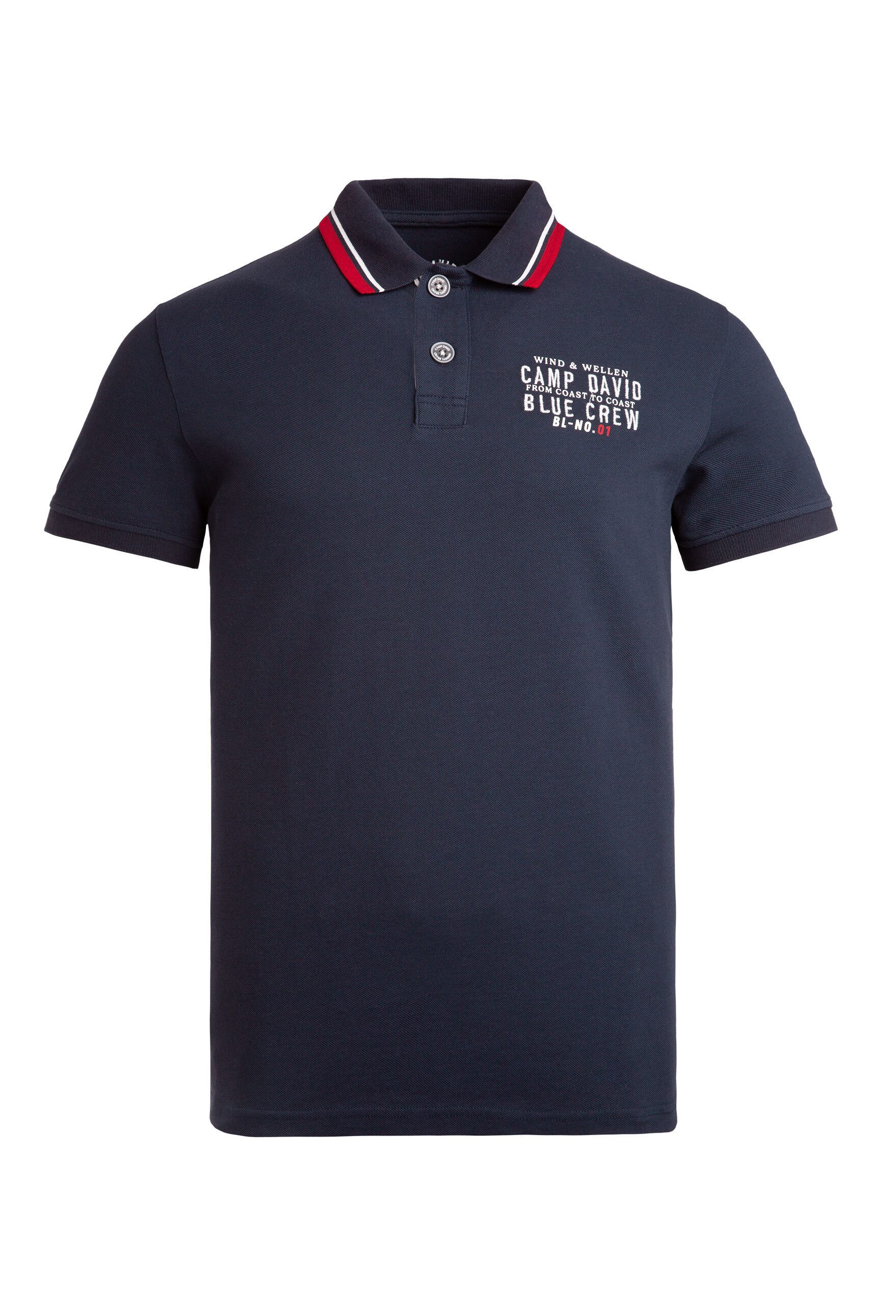 CAMP DAVID Poloshirt aus Baumwolle günstig online kaufen