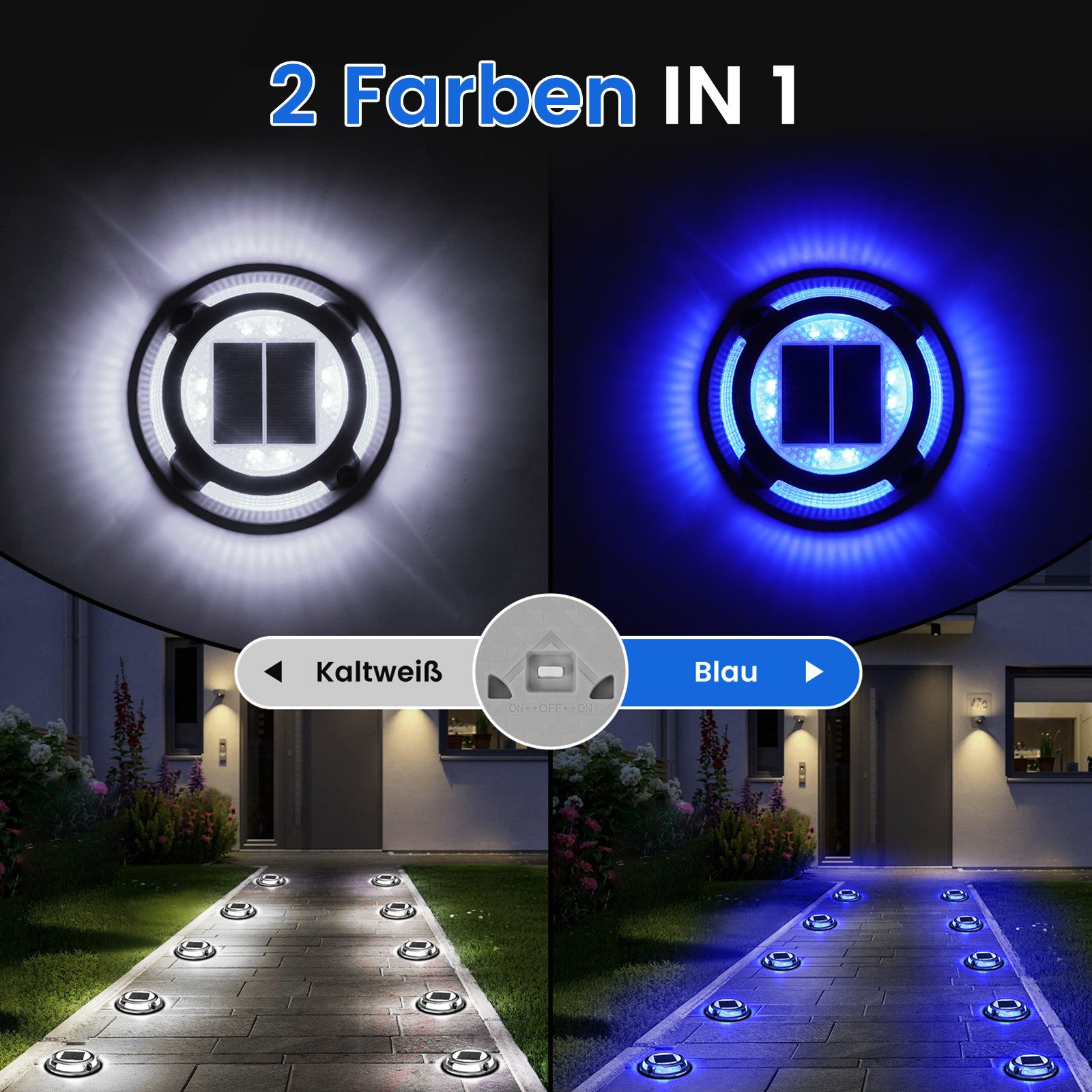 Elegear LED Solarleuchte 4/8 Stück Solarlampen Außen, Gartenleuchte für Weg günstig online kaufen